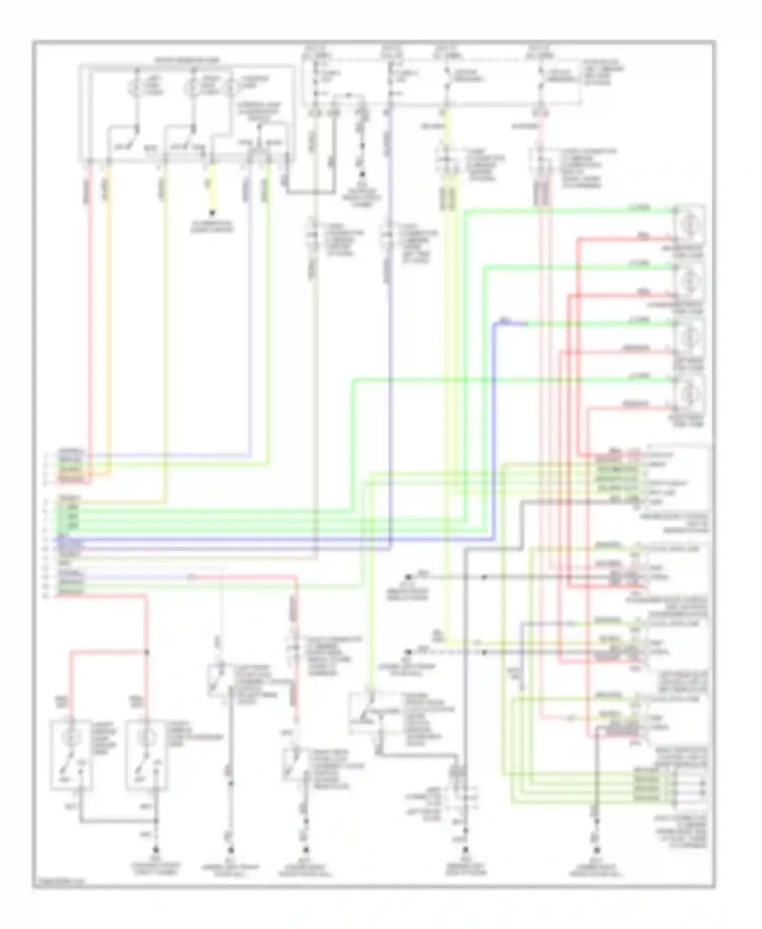 Q45 Infiniti III (2001-2006): Courtesy lamps circuit (2 of 2)