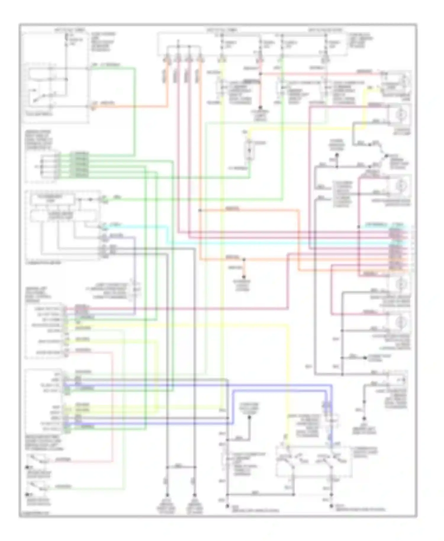 Q45 Infiniti III (2001-2006): Instrument illumination circuit (1 of 3)