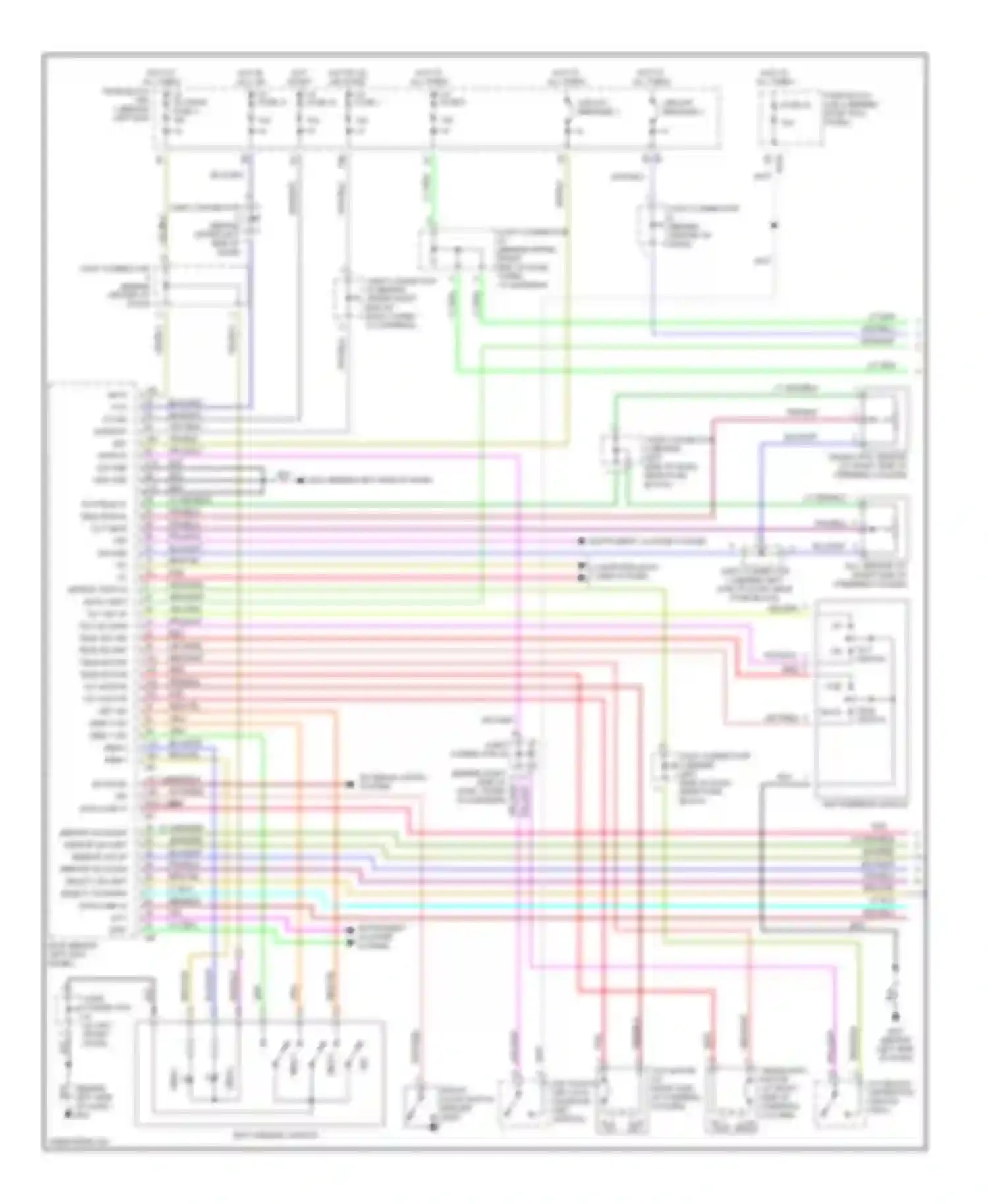 Q45 Infiniti III (2001-2006): Memory systems circuit (1 of 3)