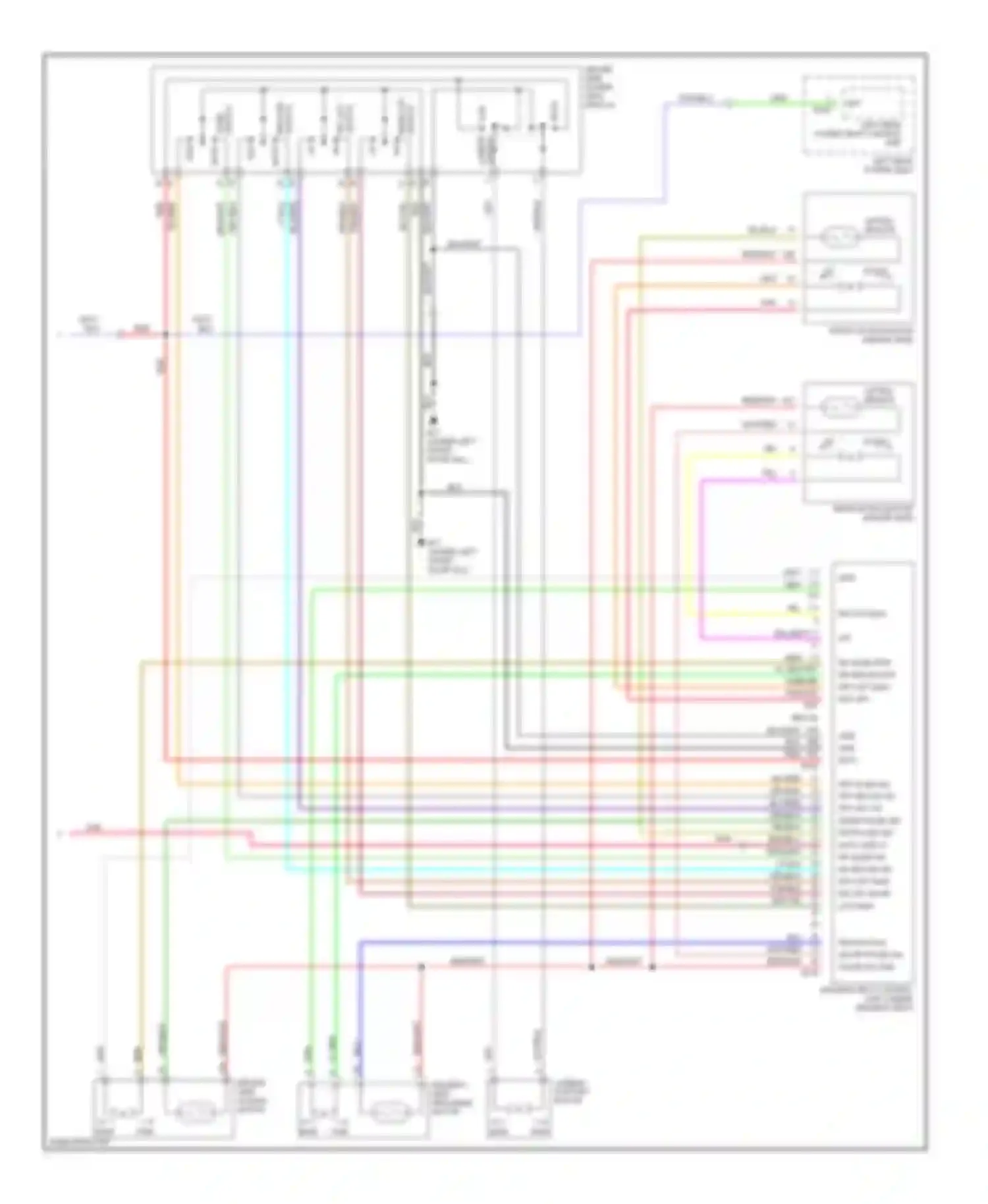 Q45 Infiniti III (2001-2006): Memory systems circuit (3 of 3)