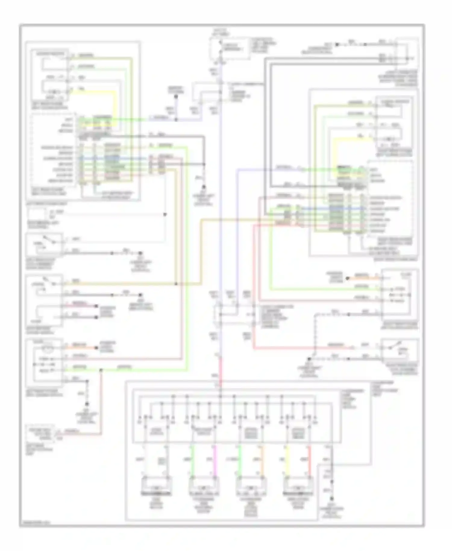 Q45 Infiniti III (2001-2006): Passenger"s power seat circuit