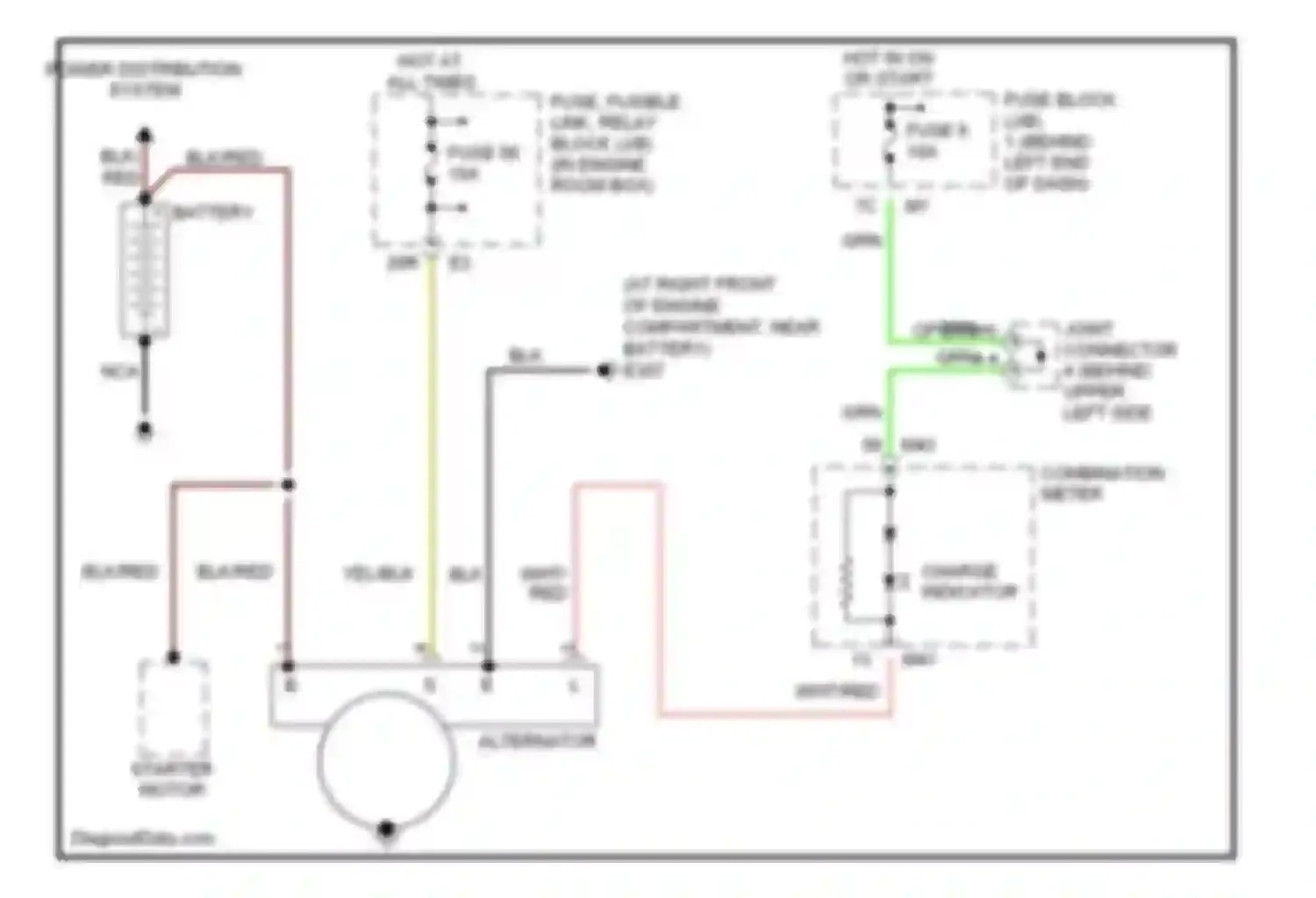 Q45 Infiniti III (2001-2006): Charging circuit