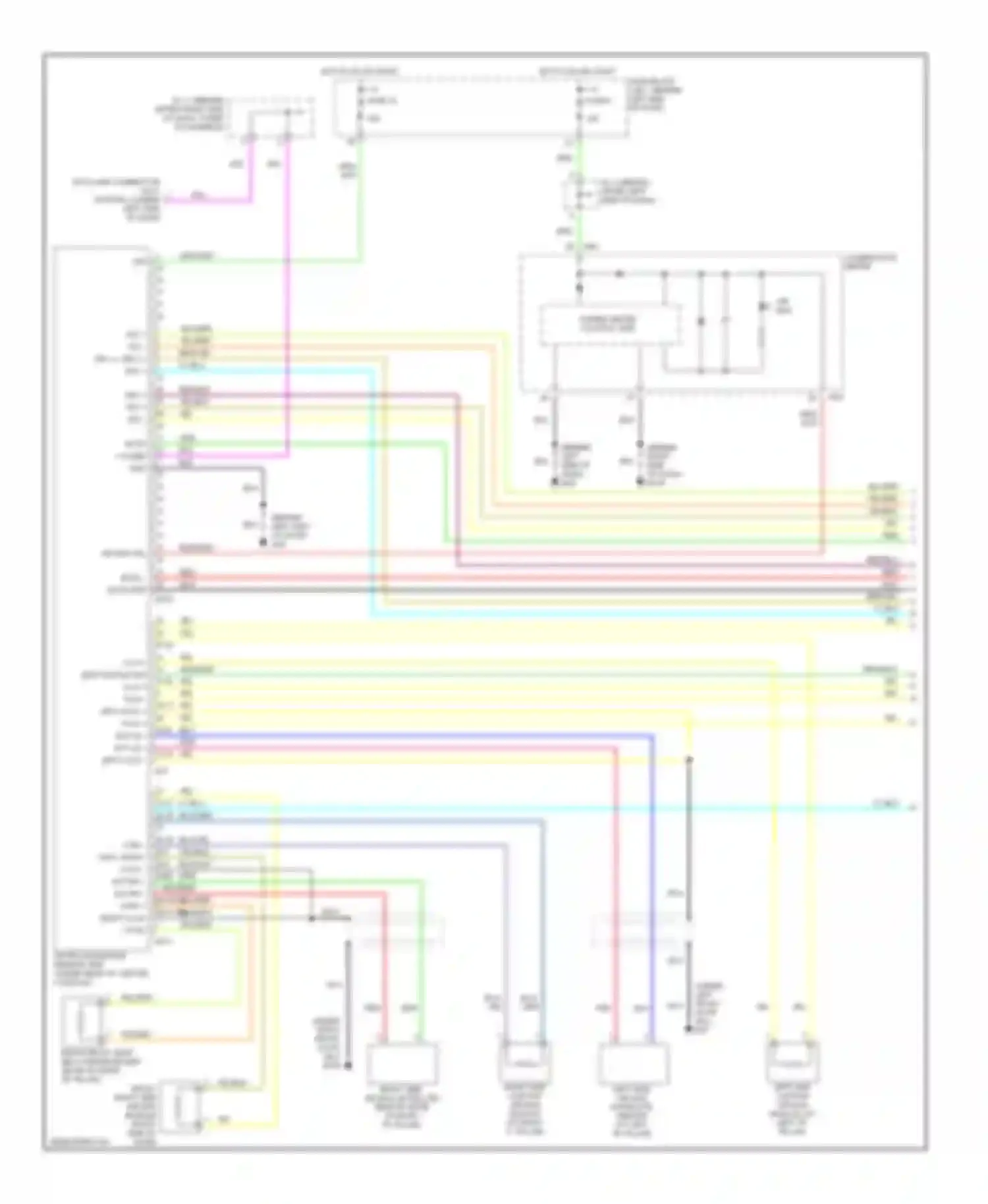 Q45 Infiniti III (2001-2006): Supplemental restraints circuit (1 of 2)