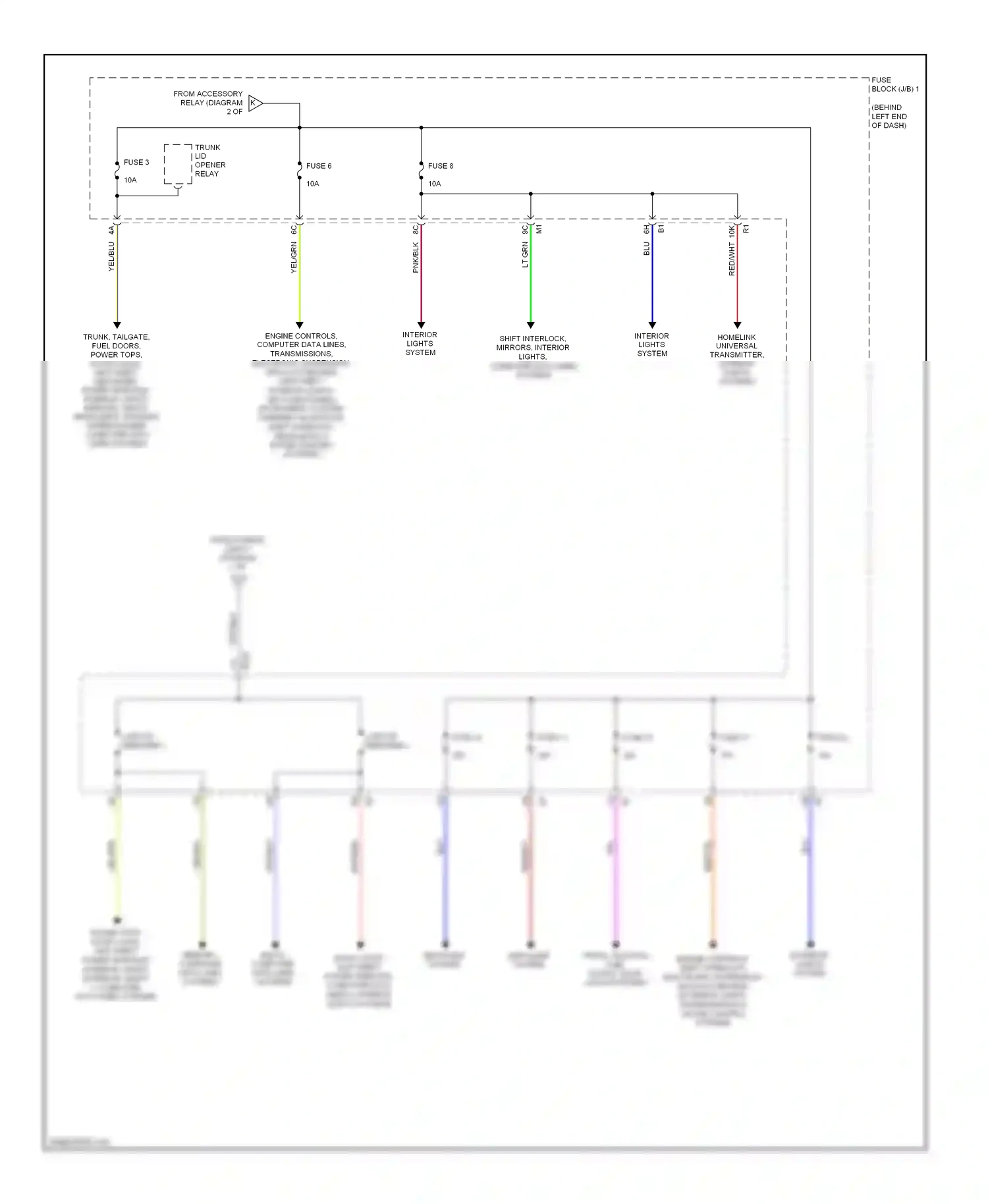 Infiniti Q45 III (2001-2006) memory, computer data lines systems wiring diagram  (2 of 2)