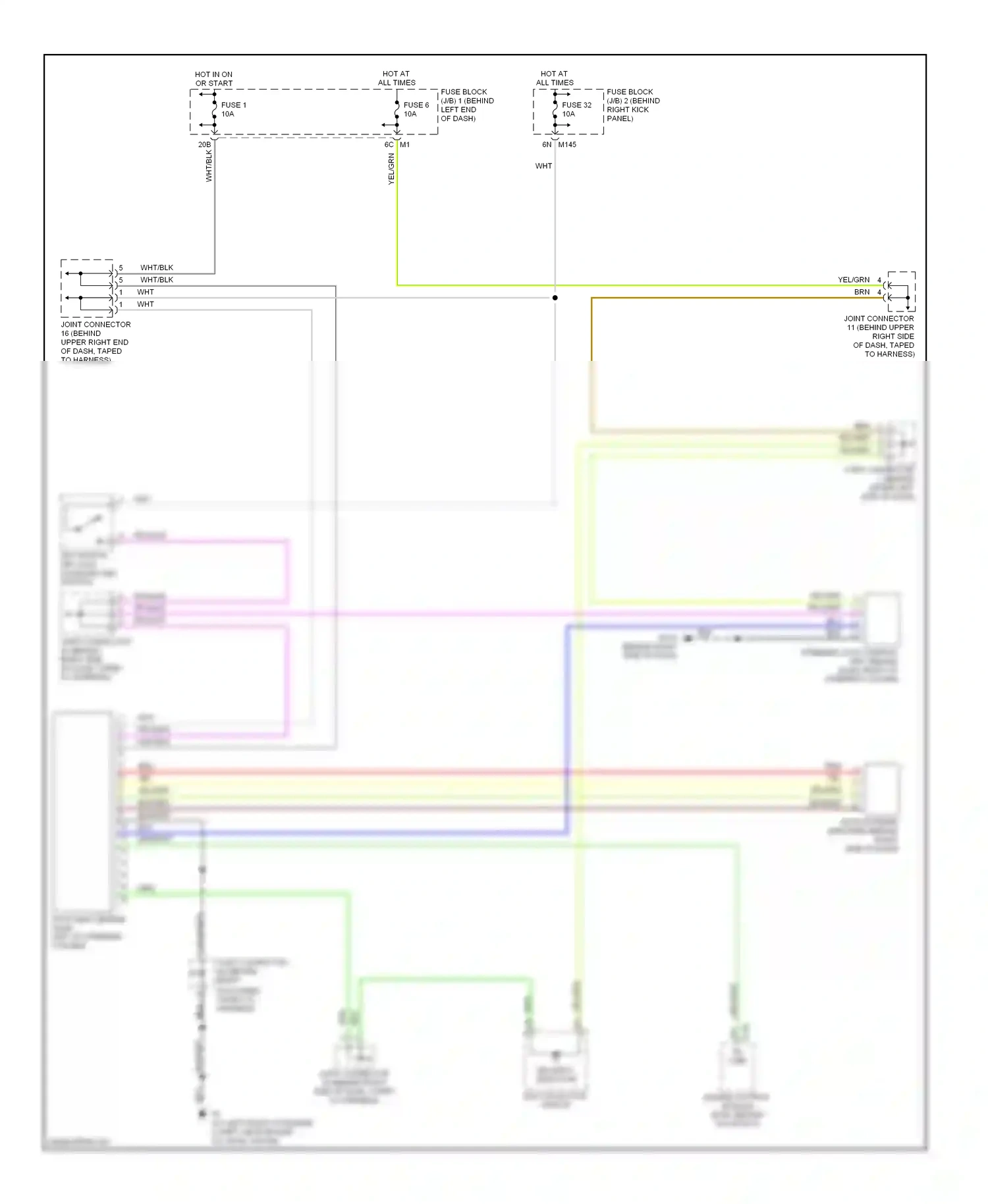 Infiniti Q45 III (2001-2006) multi- function switch wiring diagram  (3 of 4)
