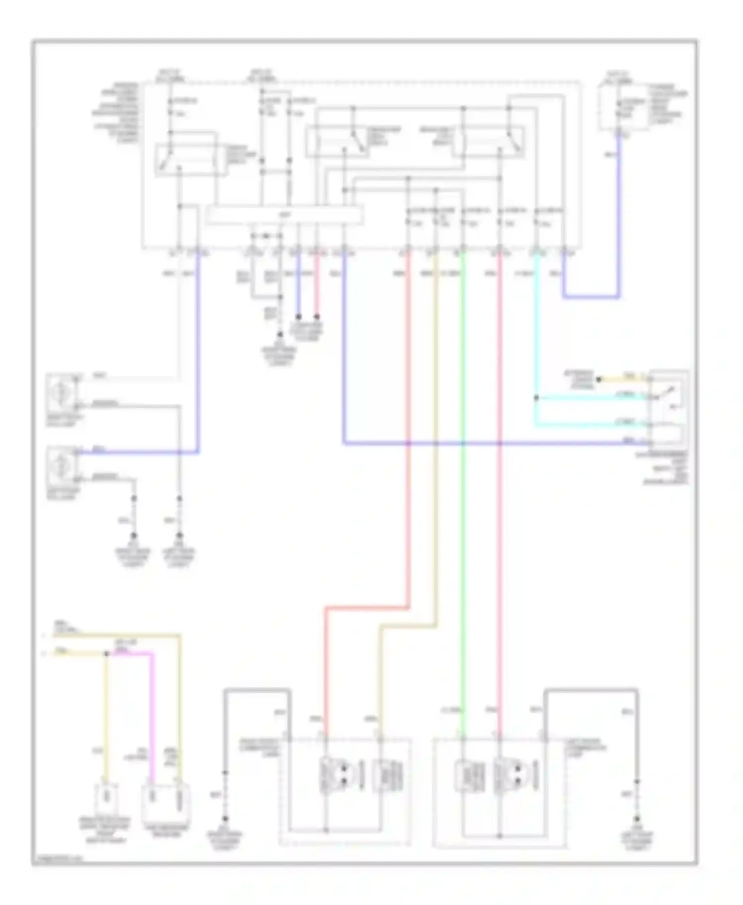 Q60 Infiniti I (2013-2016): Headlights circuit (2 of 2)