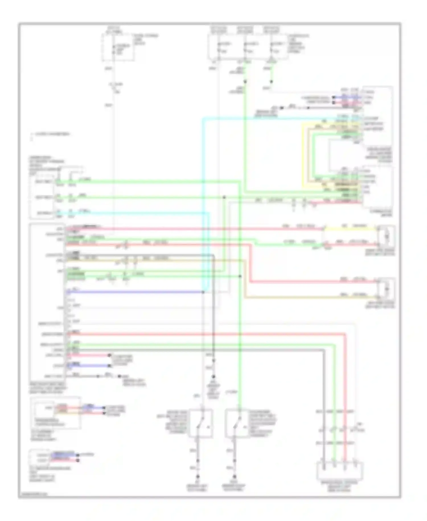 Q60 Infiniti I (2013-2016): Passive restraints circuit