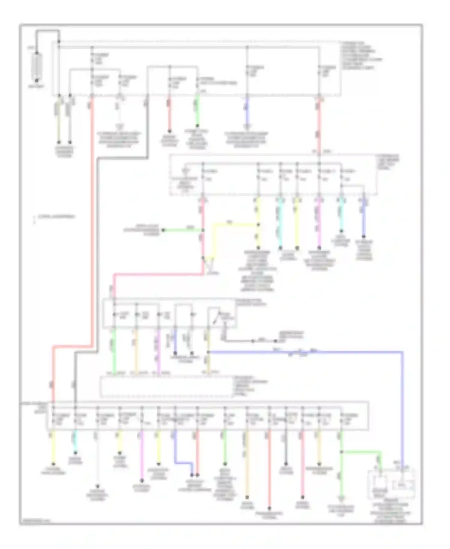 Q60 Infiniti I (2013-2016): Power distribution circuit (1 of 3)
