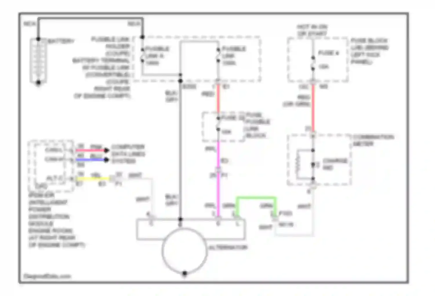 Q60 Infiniti I (2013-2016): Charging circuit