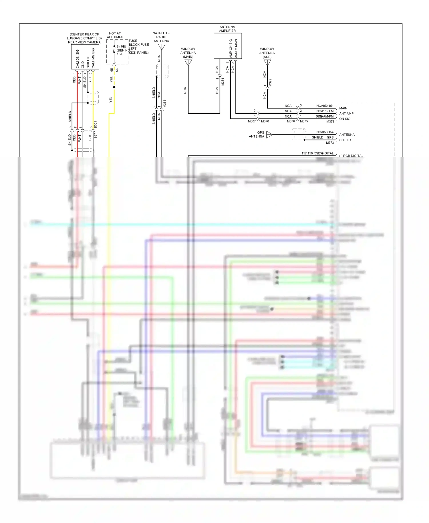 Wiring diagram 1 2 shield shield for Infiniti Q60 I (2013-2016) (1 of 2)