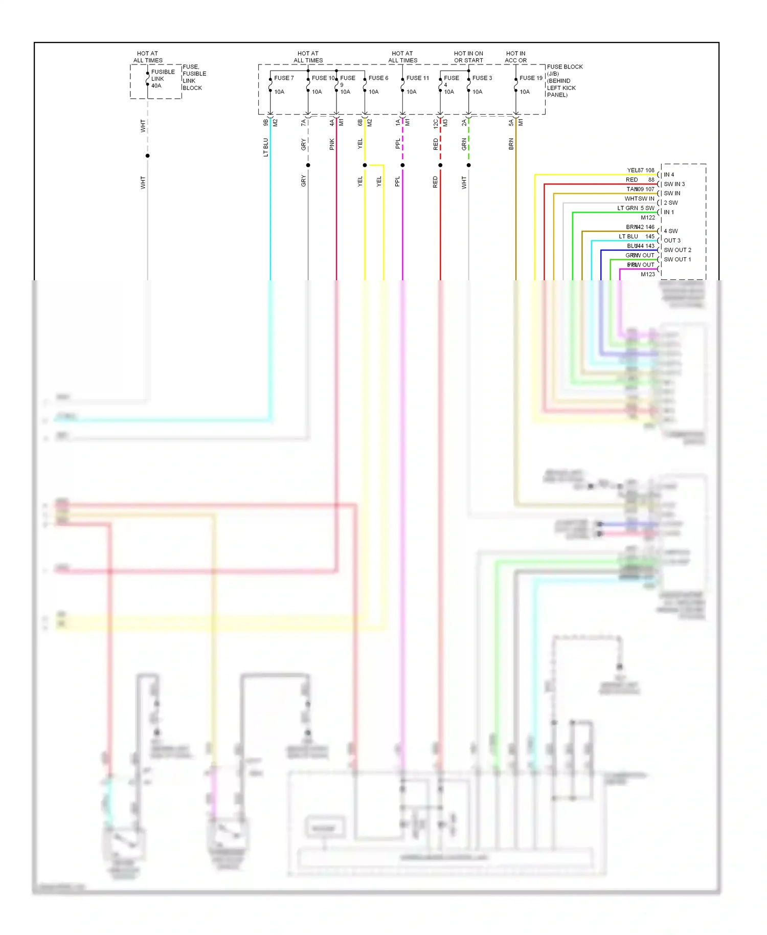 Wiring diagram combination switch for Infiniti Q60 I (2013-2016) (1 of 11)