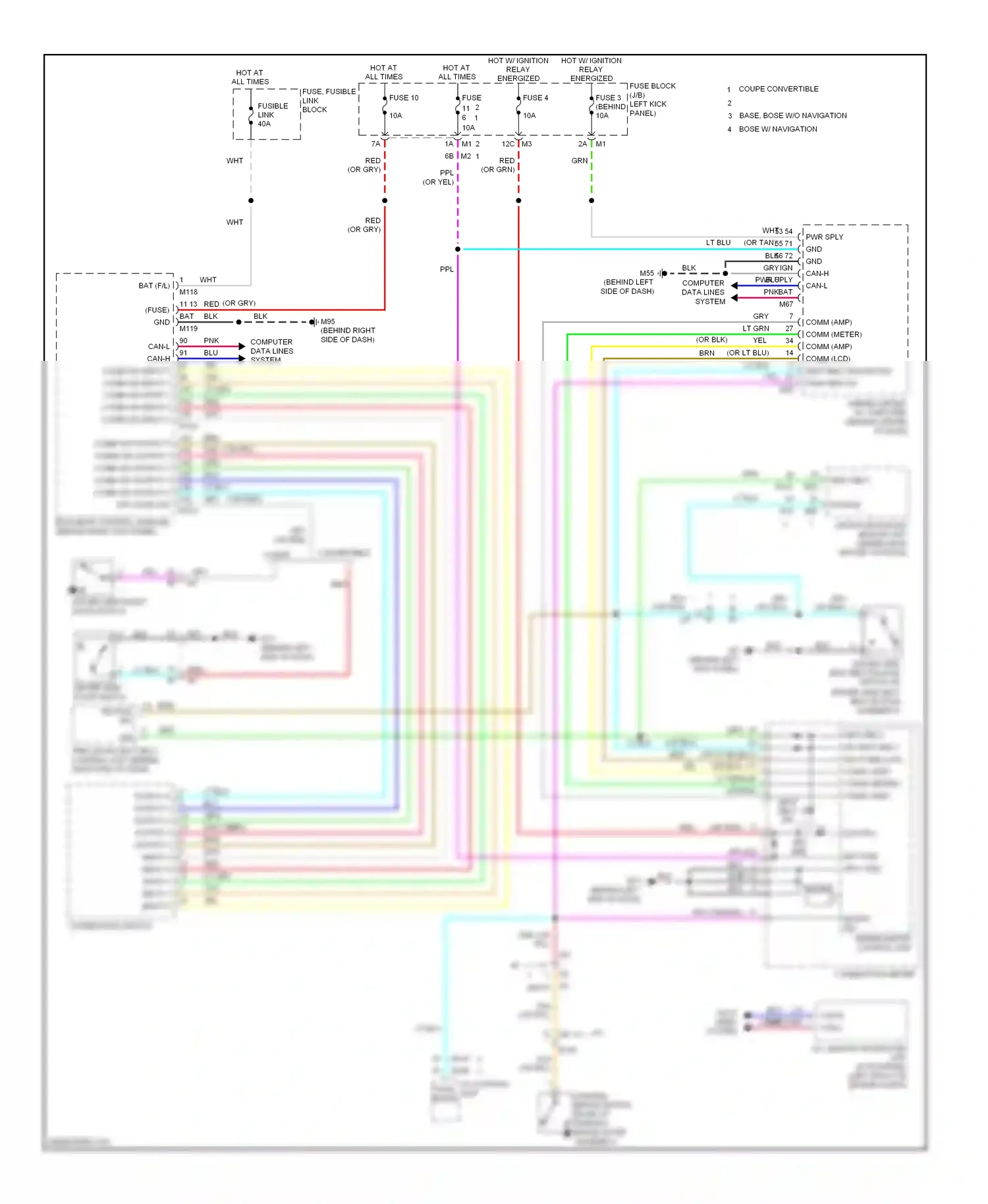 Wiring diagram computer data lines system for Infiniti Q60 I (2013-2016) (71 of 75)