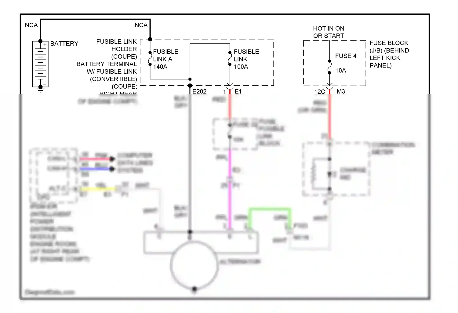 Wiring diagram computer data lines system for Infiniti Q60 I (2013-2016) (68 of 75)