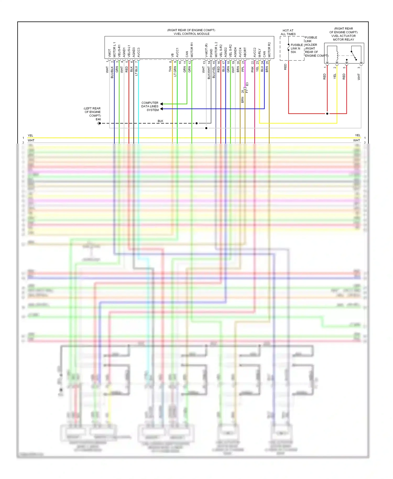 Wiring diagram computer data lines system for Infiniti Q60 I (2013-2016) (19 of 75)