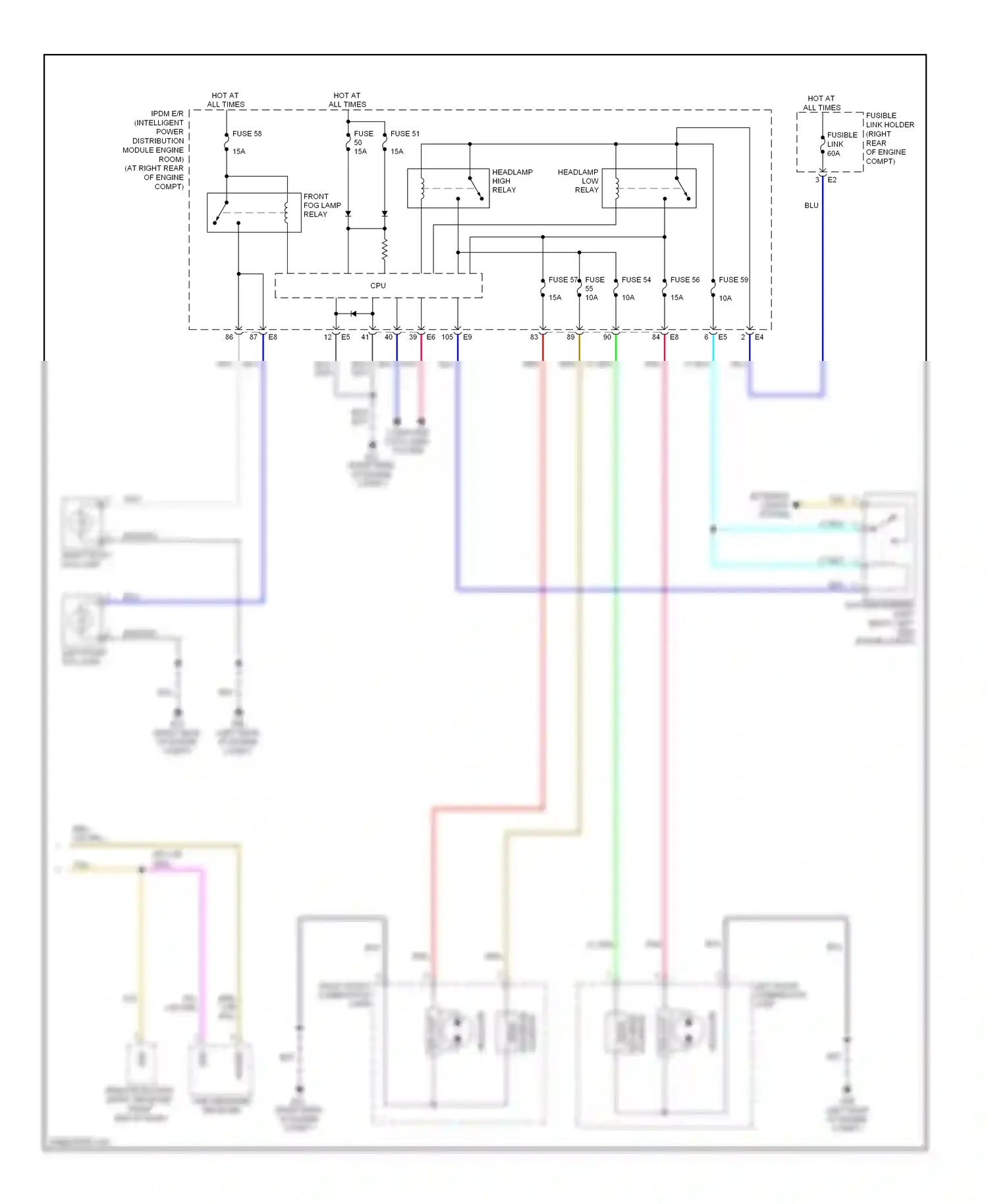 Wiring diagram computer data lines system for Infiniti Q60 I (2013-2016) (27 of 75)