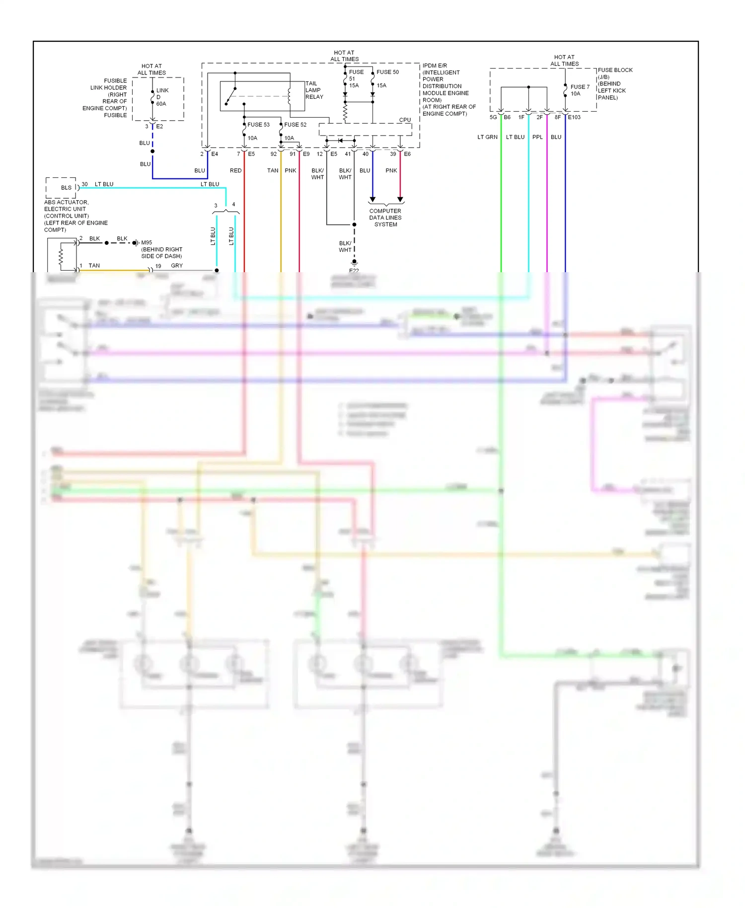 Wiring diagram computer data lines system for Infiniti Q60 I (2013-2016) (23 of 75)
