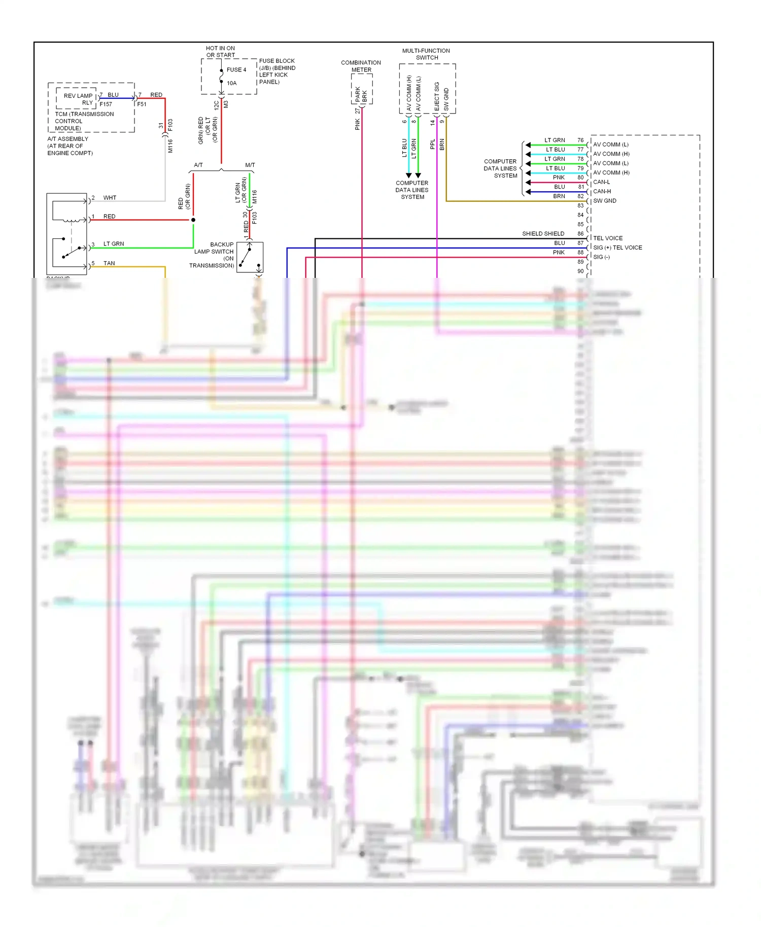 Wiring diagram computer data lines system for Infiniti Q60 I (2013-2016) (67 of 75)