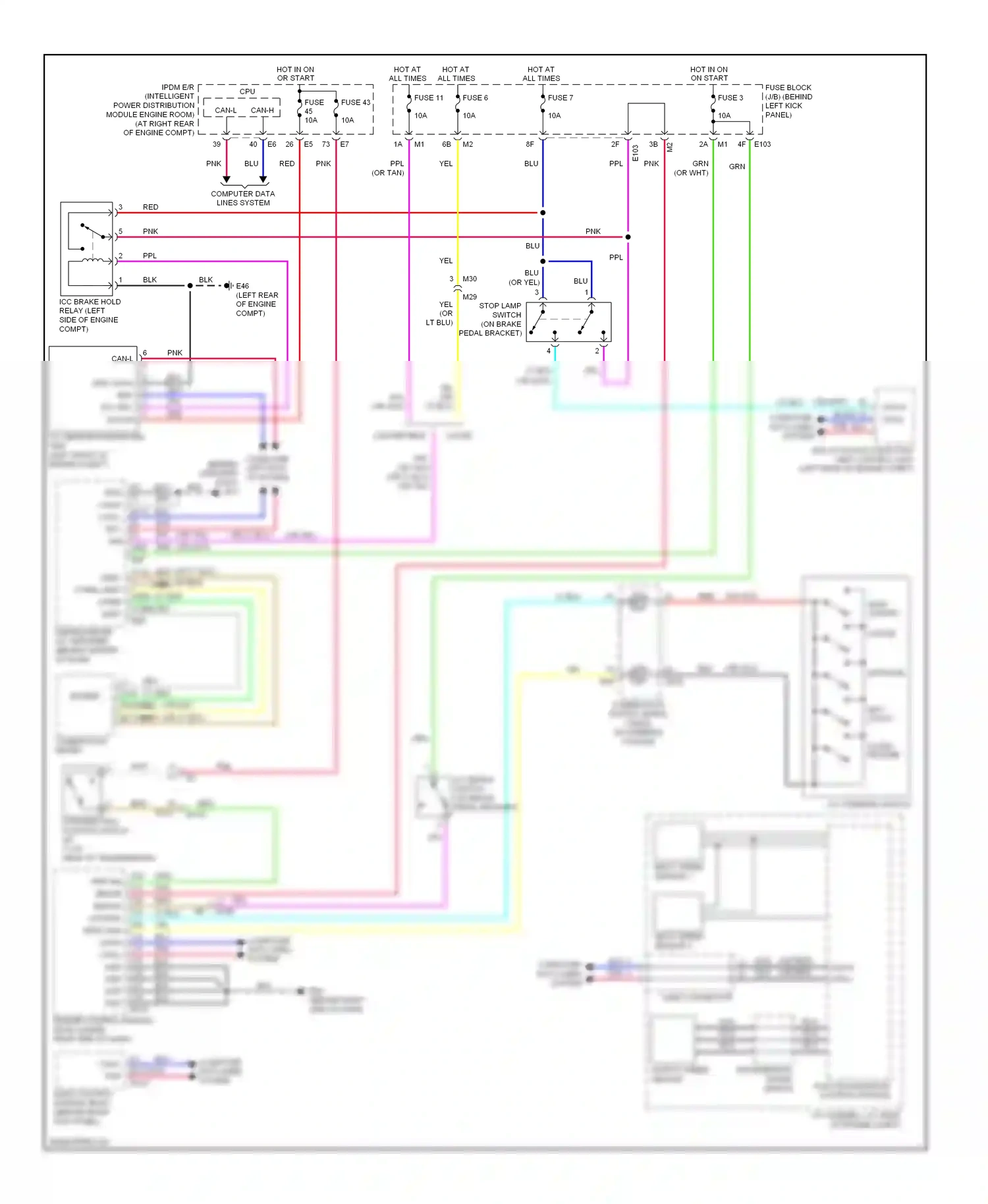 Wiring diagram computer data lines for Infiniti Q60 I (2013-2016) (1 of 4)