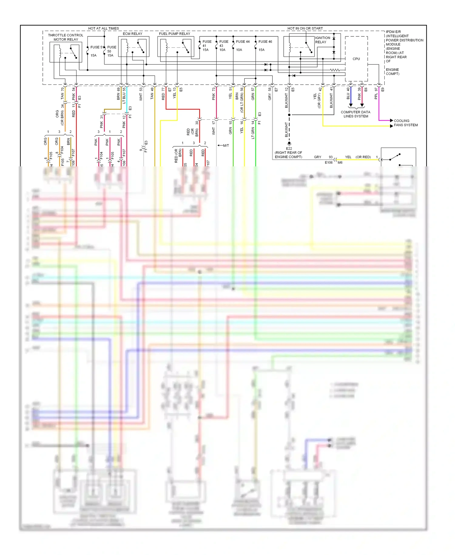 Wiring diagram computer data lines for Infiniti Q60 I (2013-2016) (3 of 4)