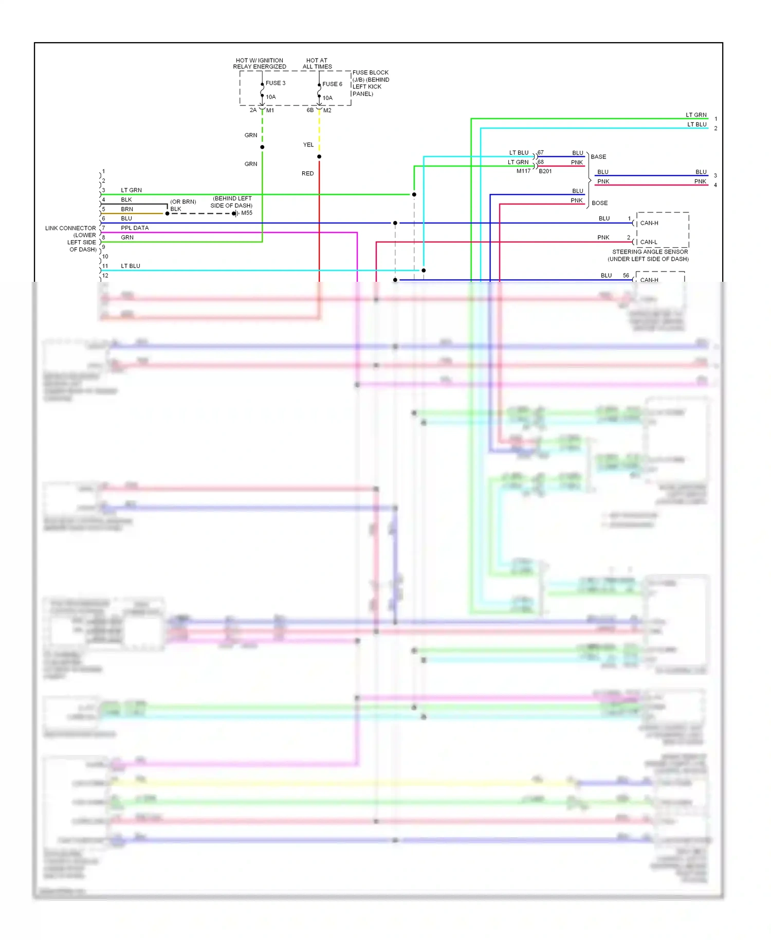Wiring diagram multi- function switch for Infiniti Q60 I (2013-2016) (7 of 10)
