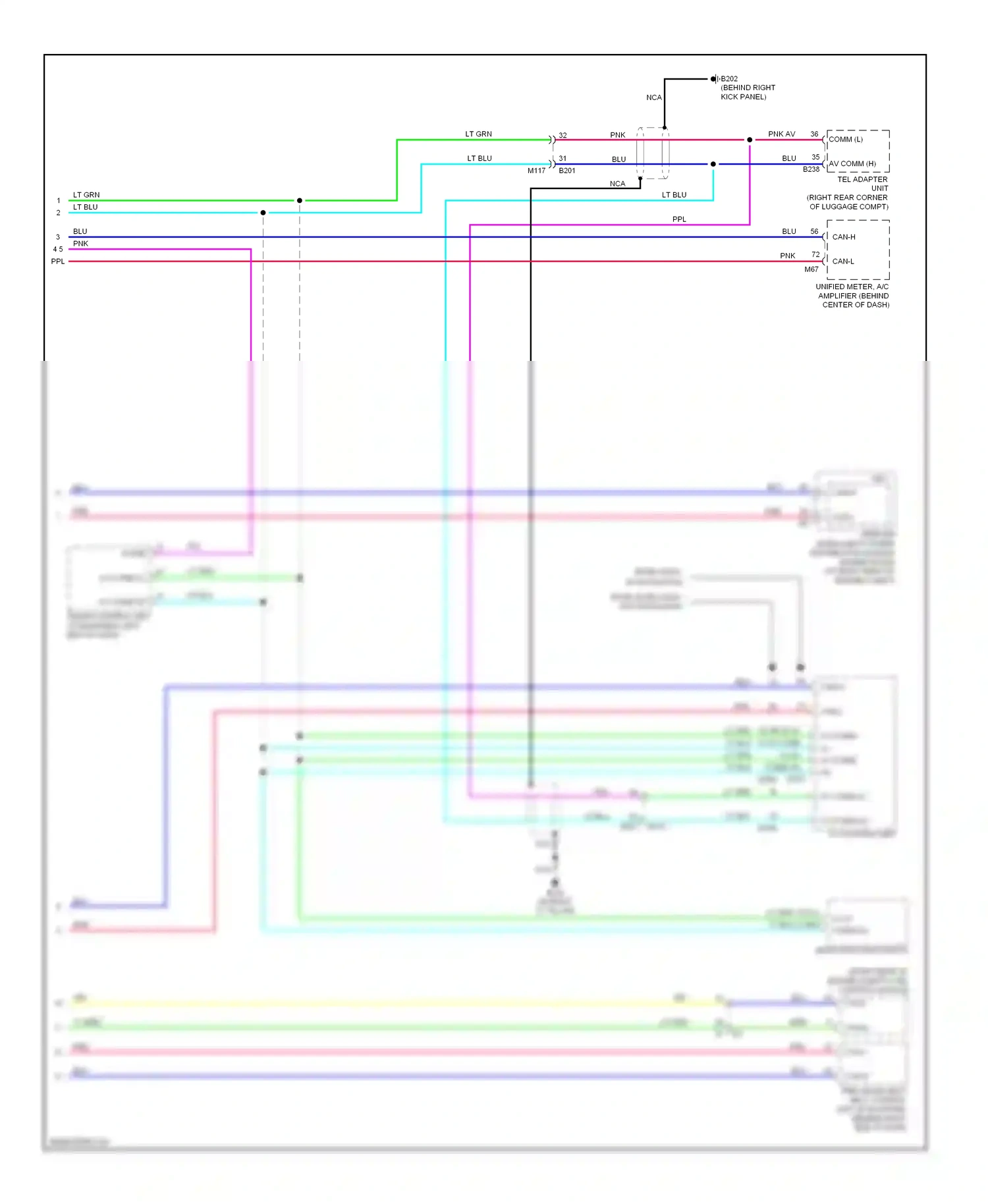 Wiring diagram multi- function switch for Infiniti Q60 I (2013-2016) (8 of 10)