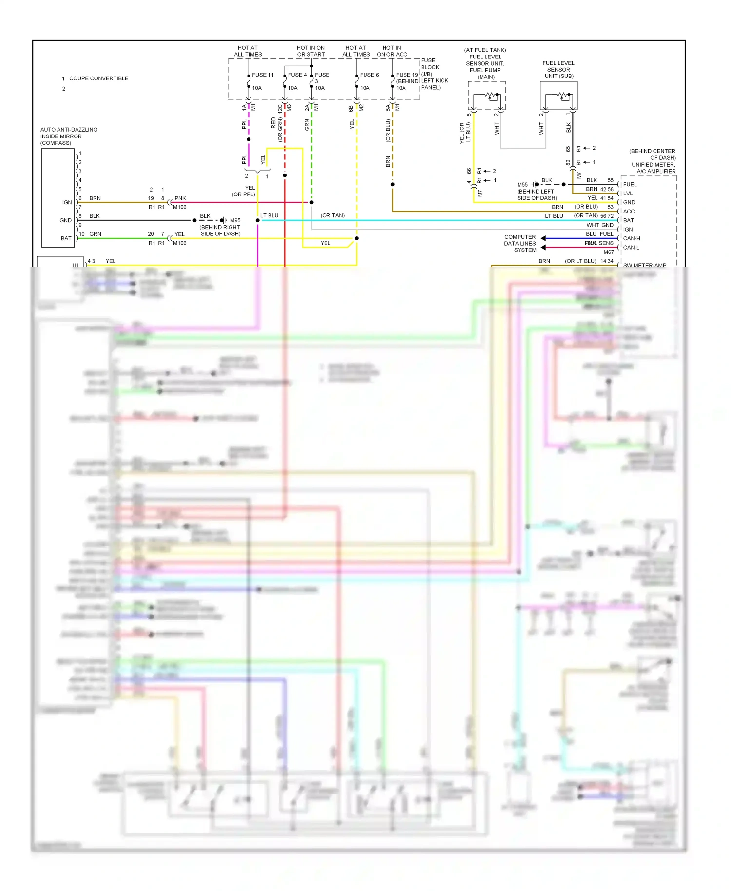 Wiring diagram pnk computer data lines system for Infiniti Q60 I (2013-2016) (1 of 2)