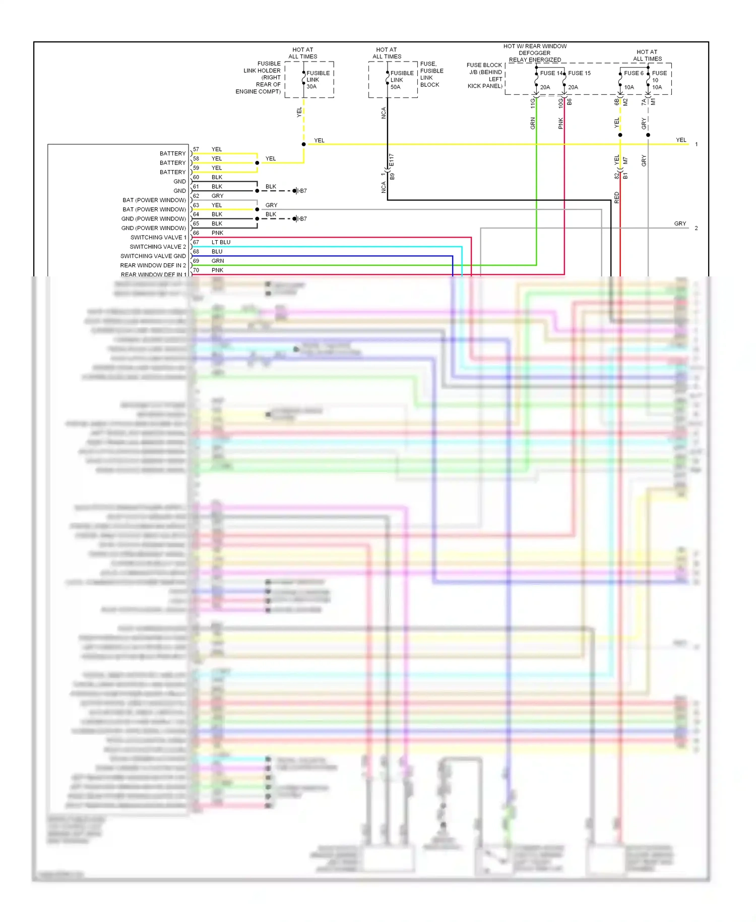Wiring diagram power windows system computer data lines system sound systems for Infiniti Q60 I (2013-2016) (1 of 1)