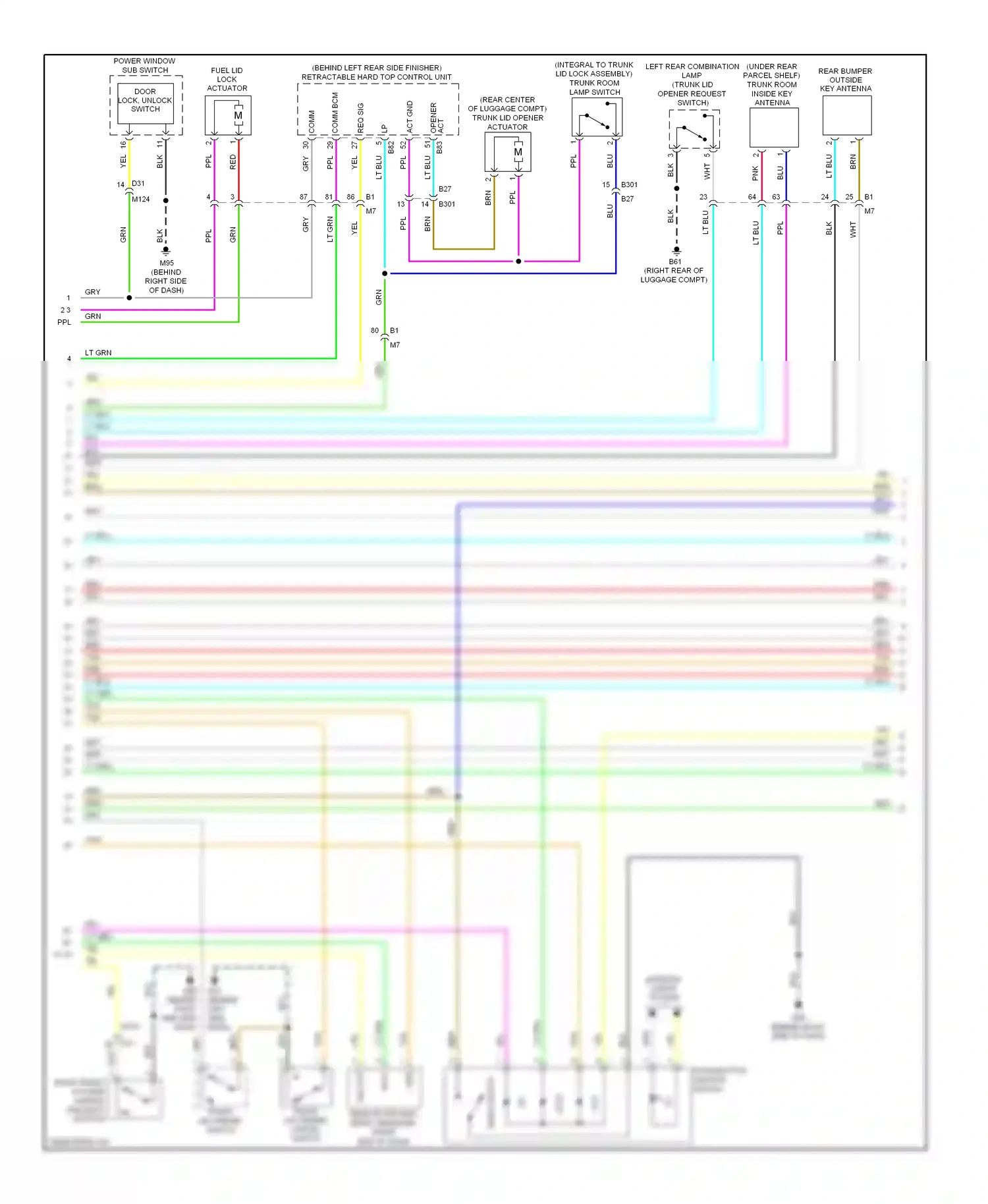 Wiring diagram push button ignition switch for Infiniti Q60 I (2013-2016) (1 of 8)