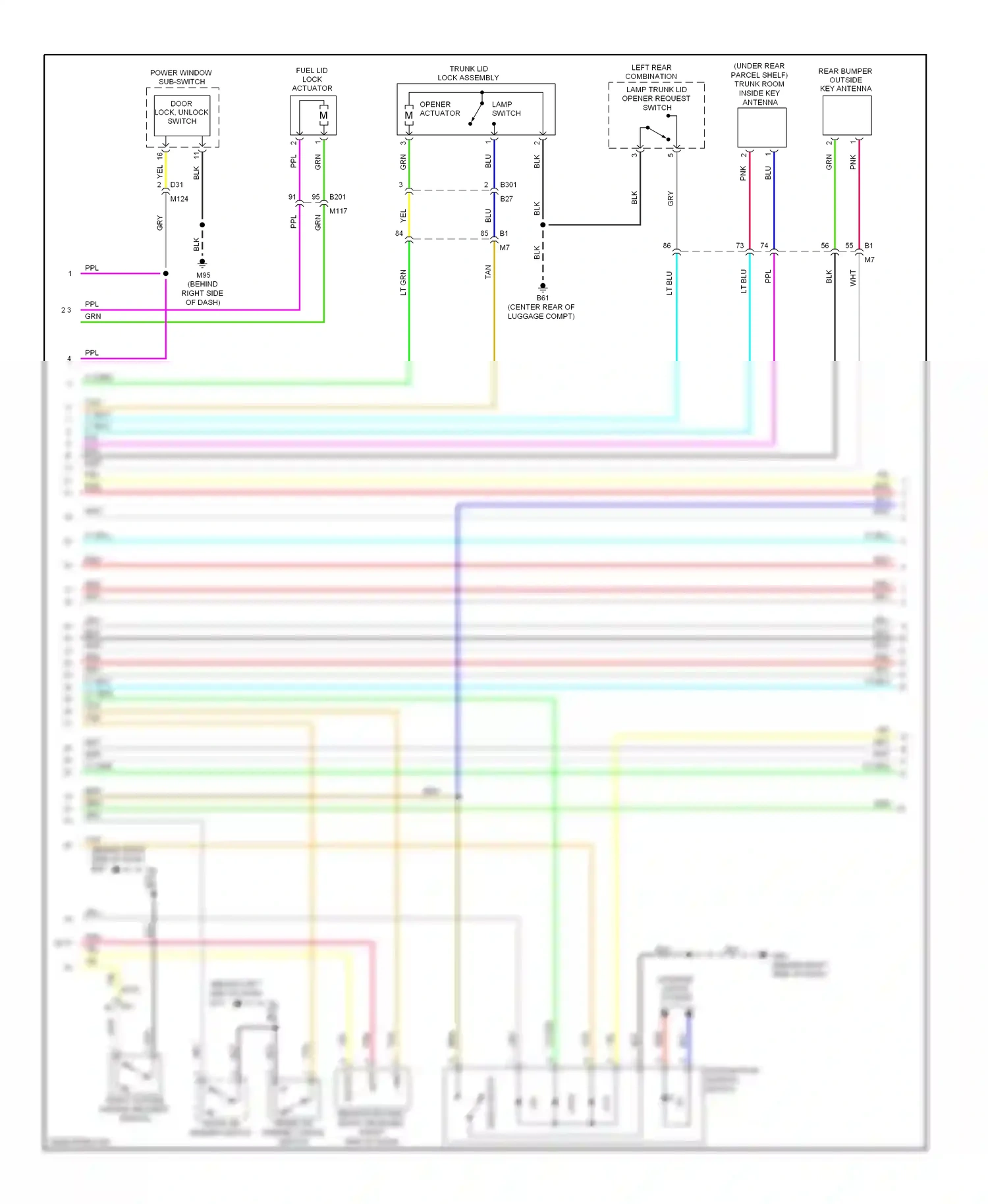 Wiring diagram push button ignition switch for Infiniti Q60 I (2013-2016) (2 of 8)
