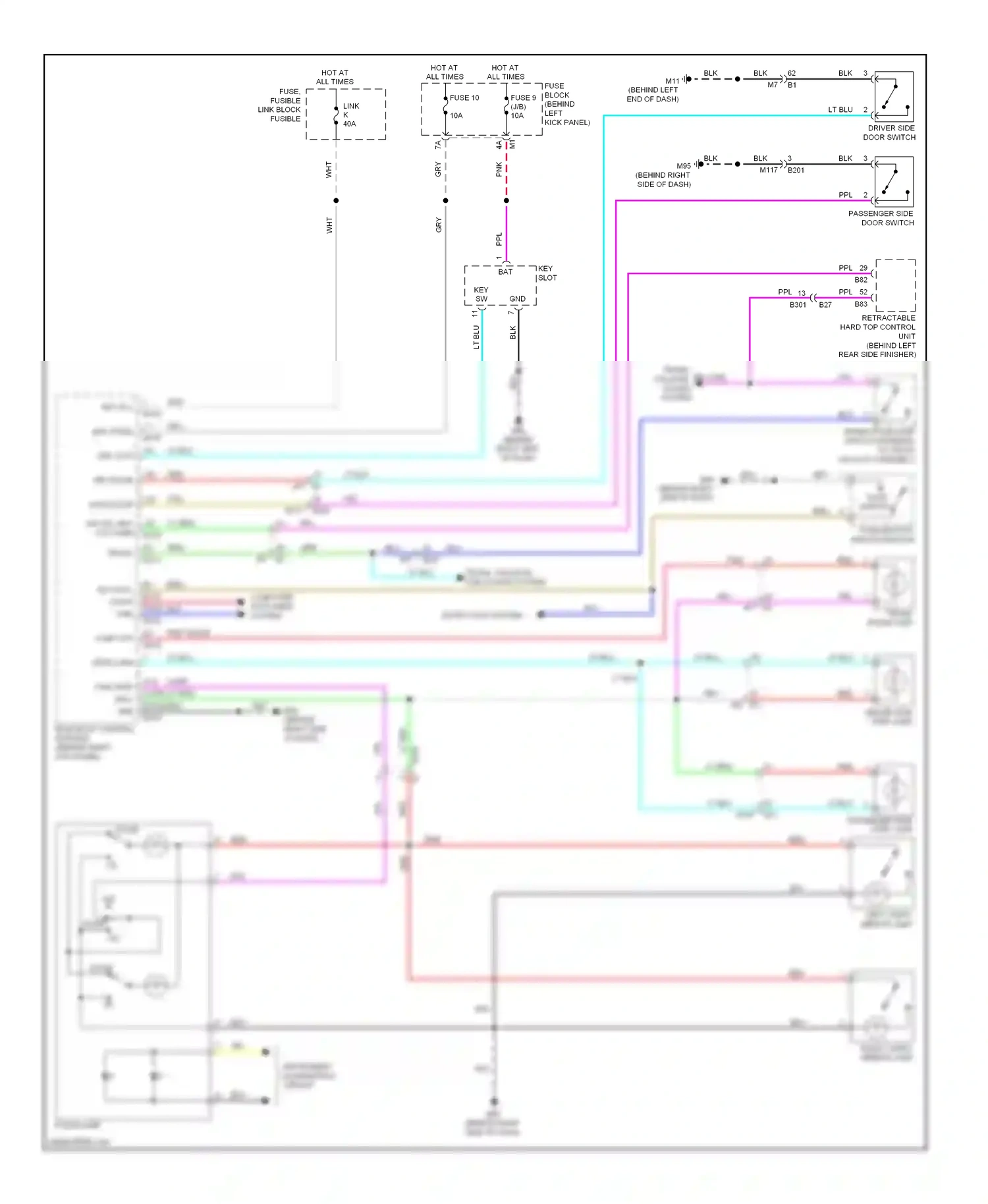 Wiring diagram push button ignition switch for Infiniti Q60 I (2013-2016) (3 of 8)