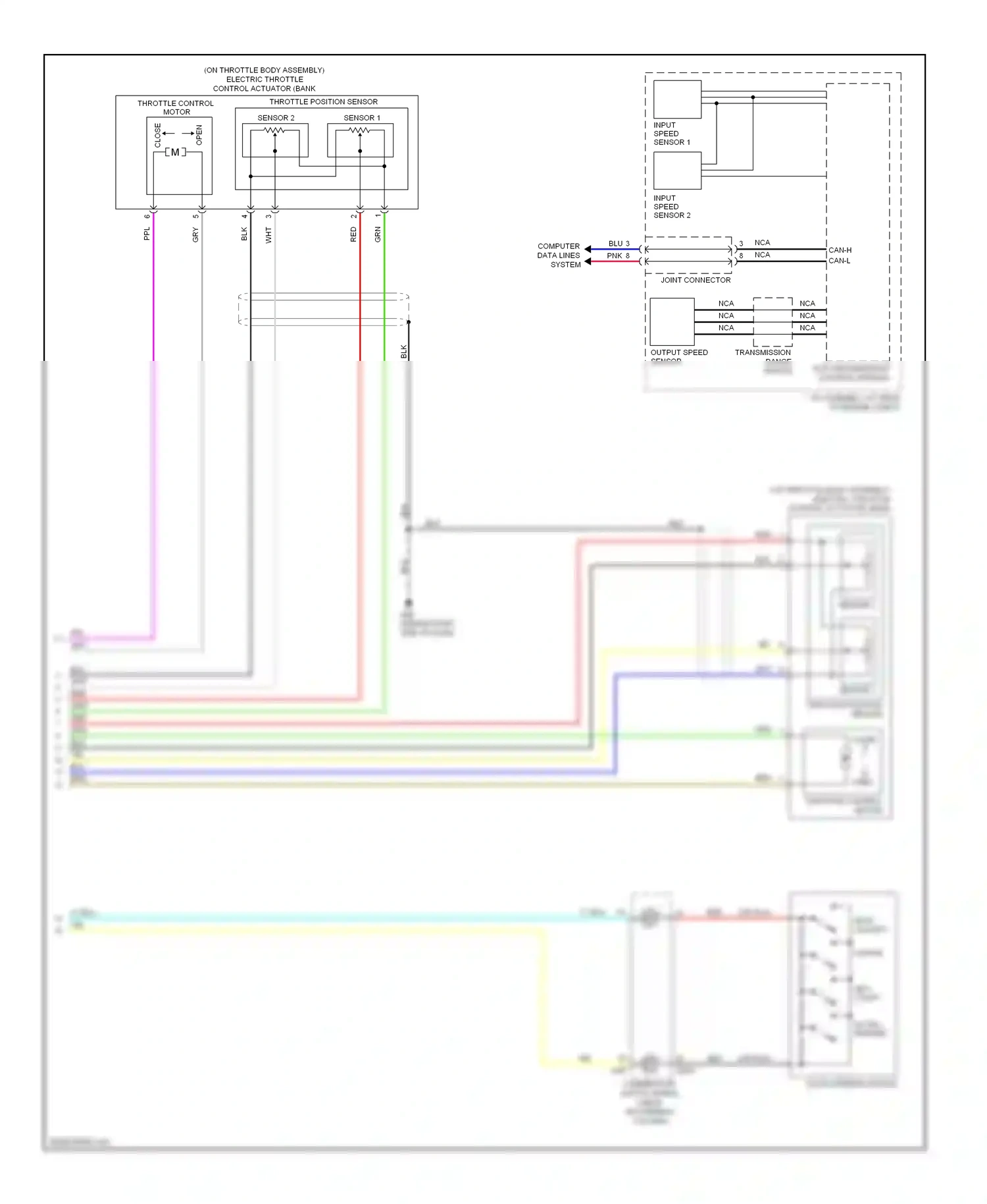 Wiring diagram sensor 1 for Infiniti Q60 I (2013-2016) (4 of 6)