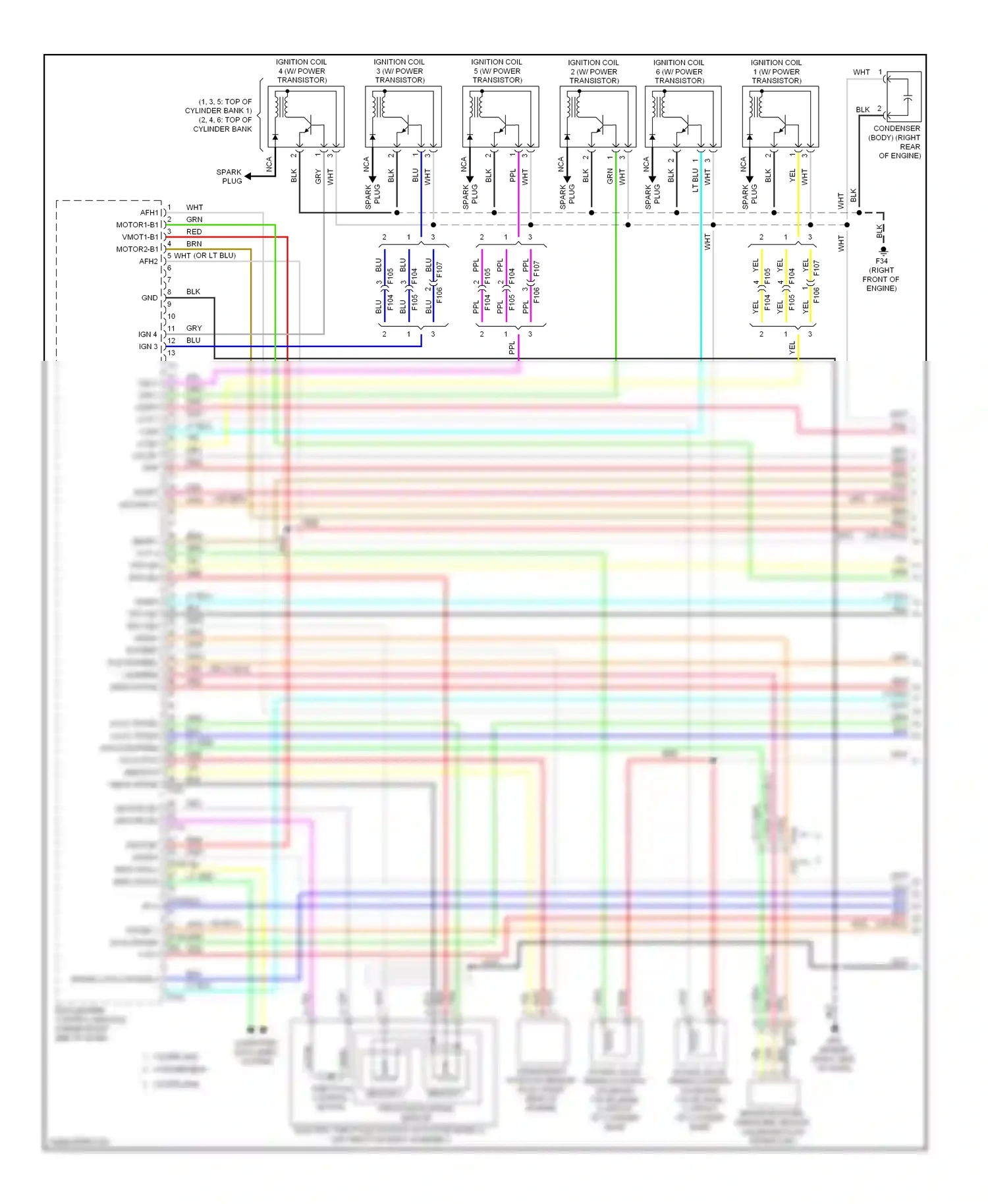 Wiring diagram sensor 1 for Infiniti Q60 I (2013-2016) (5 of 6)