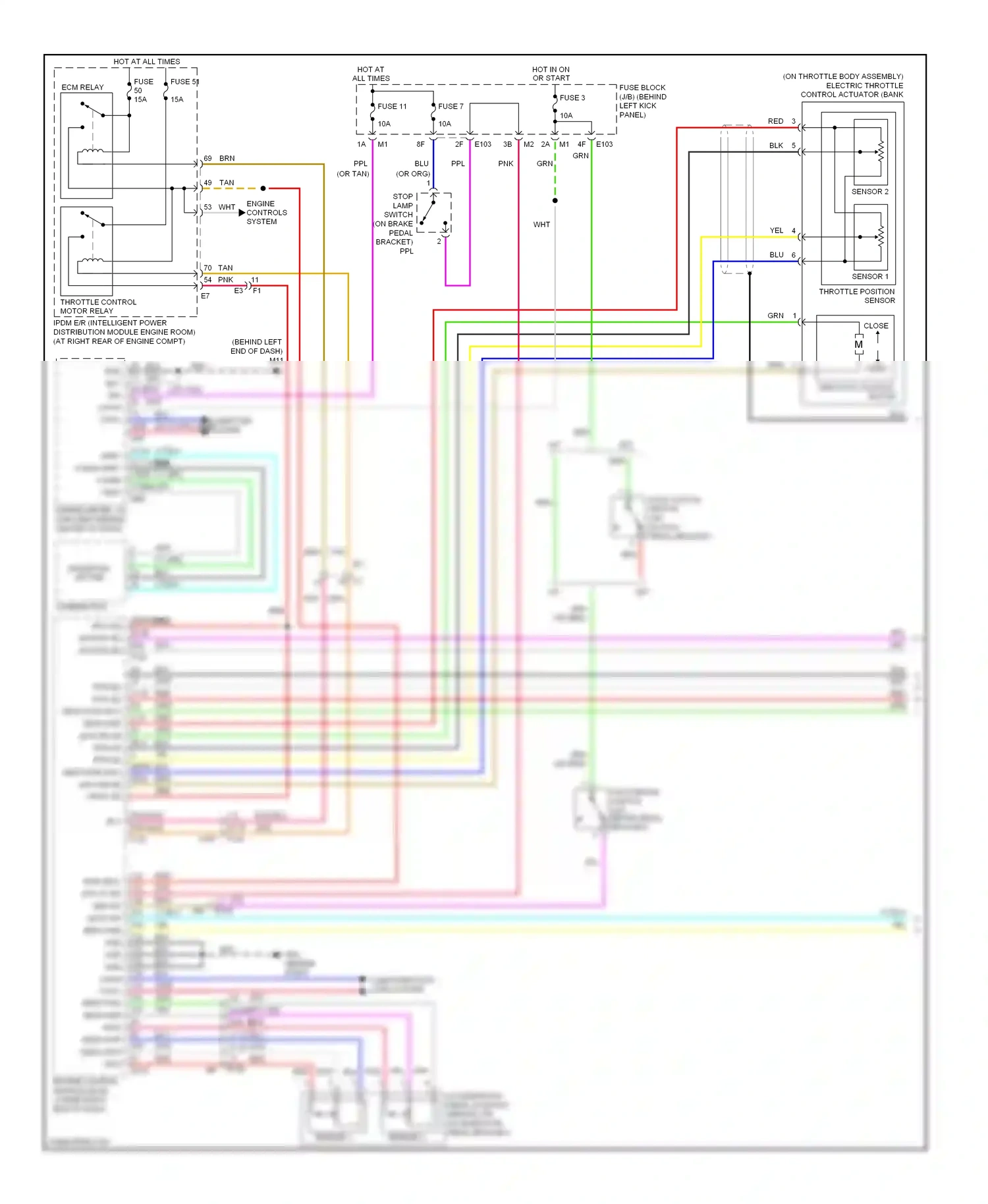 Wiring diagram sensor 2 for Infiniti Q60 I (2013-2016) (1 of 5)