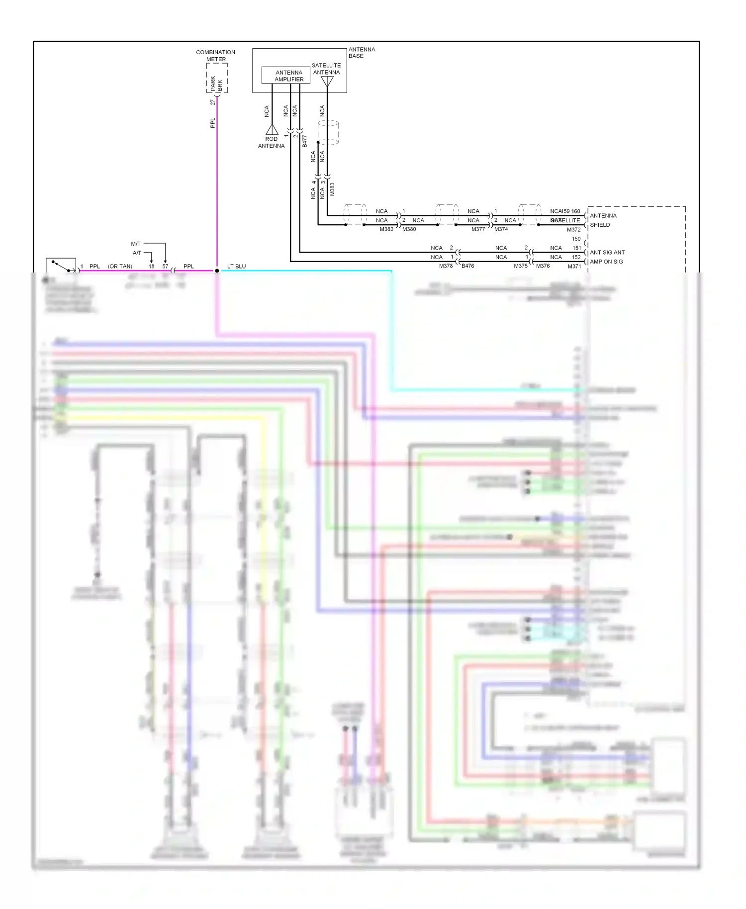Wiring diagram shield shield for Infiniti Q60 I (2013-2016) (8 of 14)