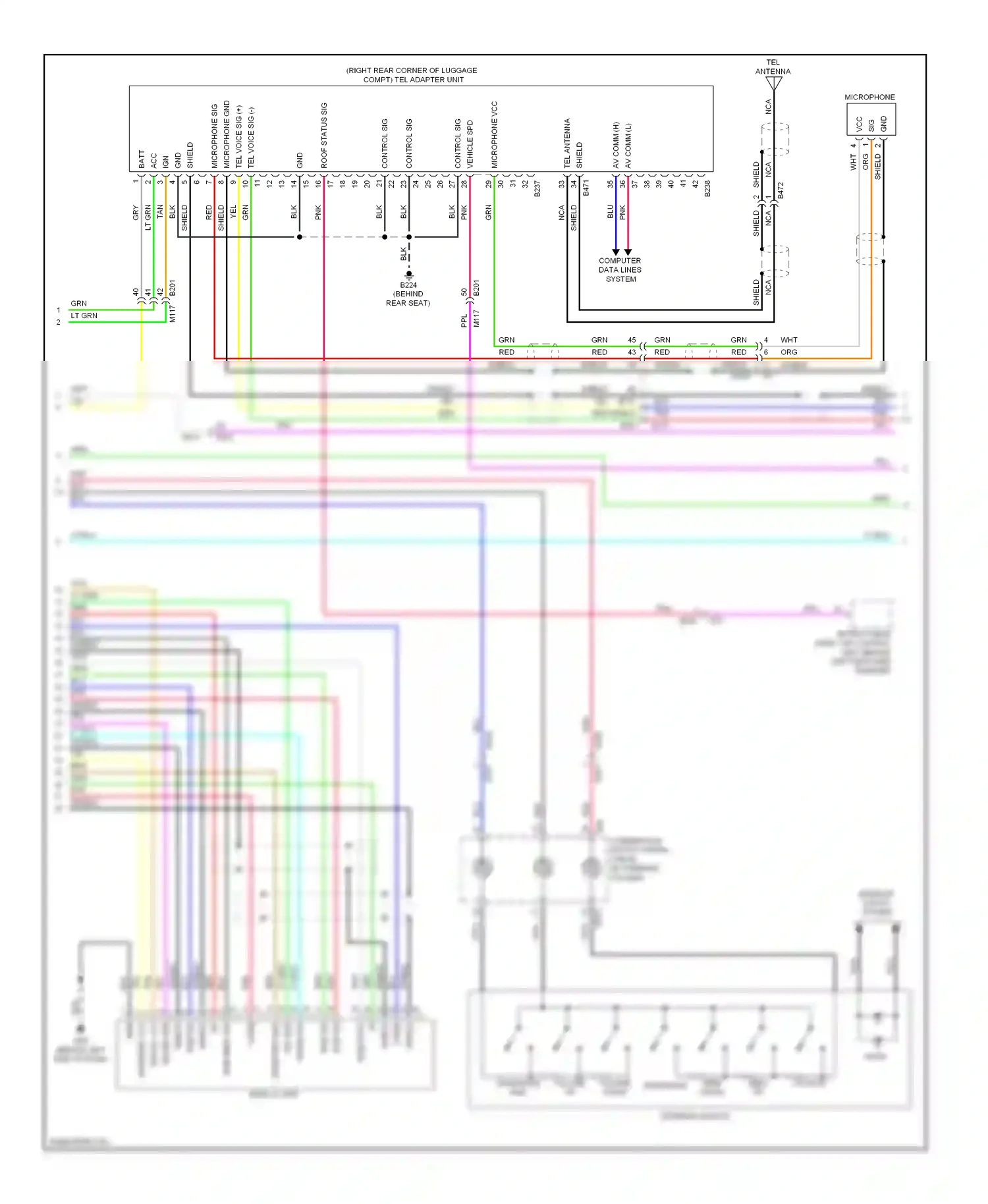 Wiring diagram shield shield for Infiniti Q60 I (2013-2016) (2 of 14)