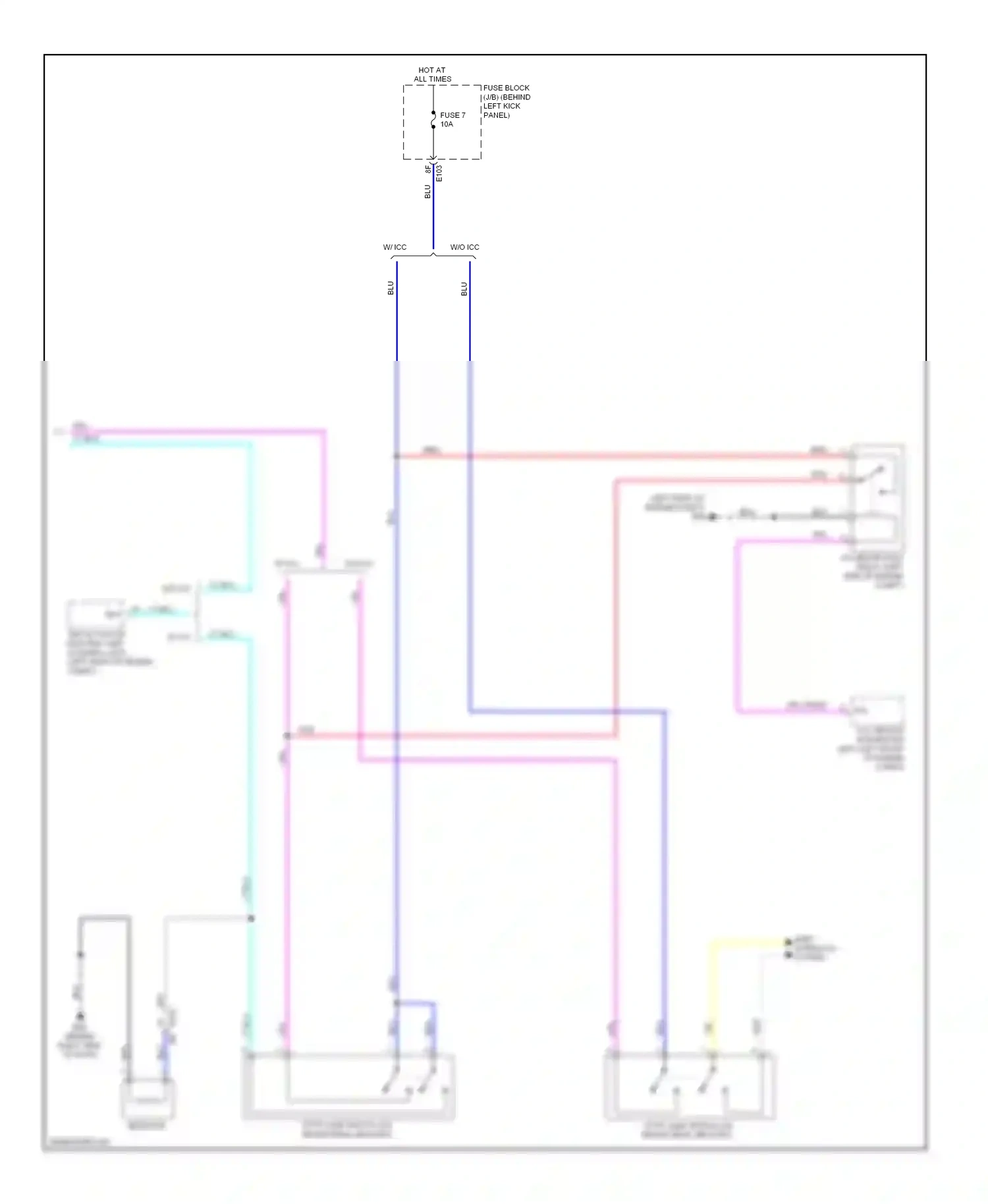 Wiring diagram shift interlock system for Infiniti Q60 I (2013-2016) (5 of 5)