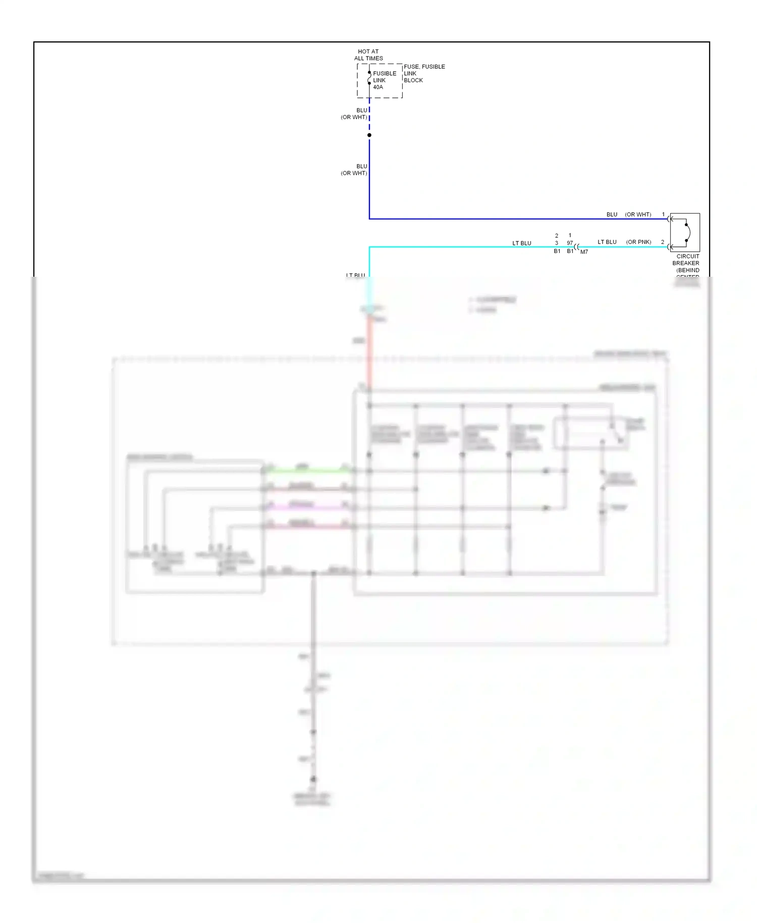 Wiring diagram side support switch for Infiniti Q60 I (2013-2016) (1 of 3)