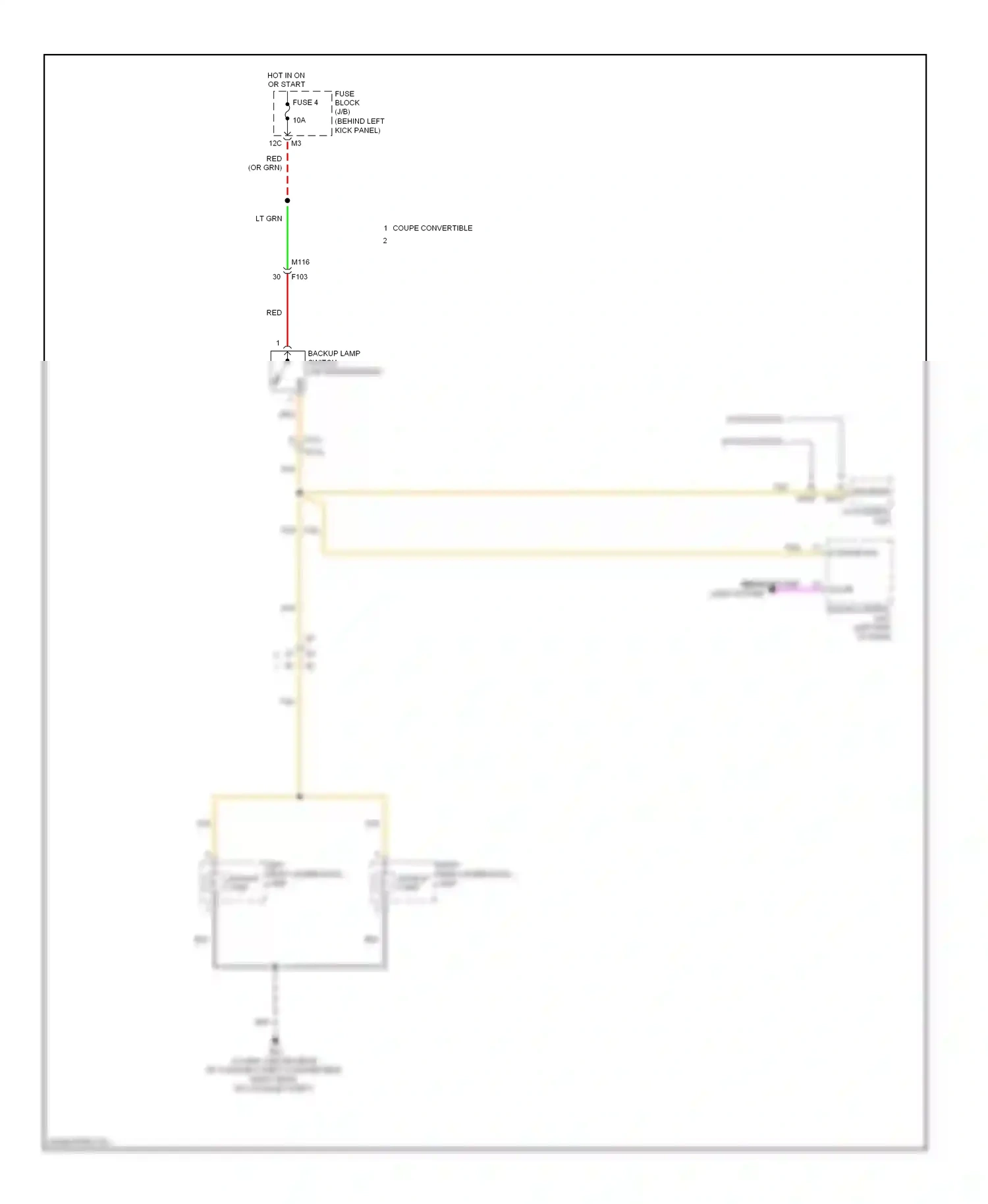Wiring diagram sonar control unit (left end for Infiniti Q60 I (2013-2016) (2 of 2)