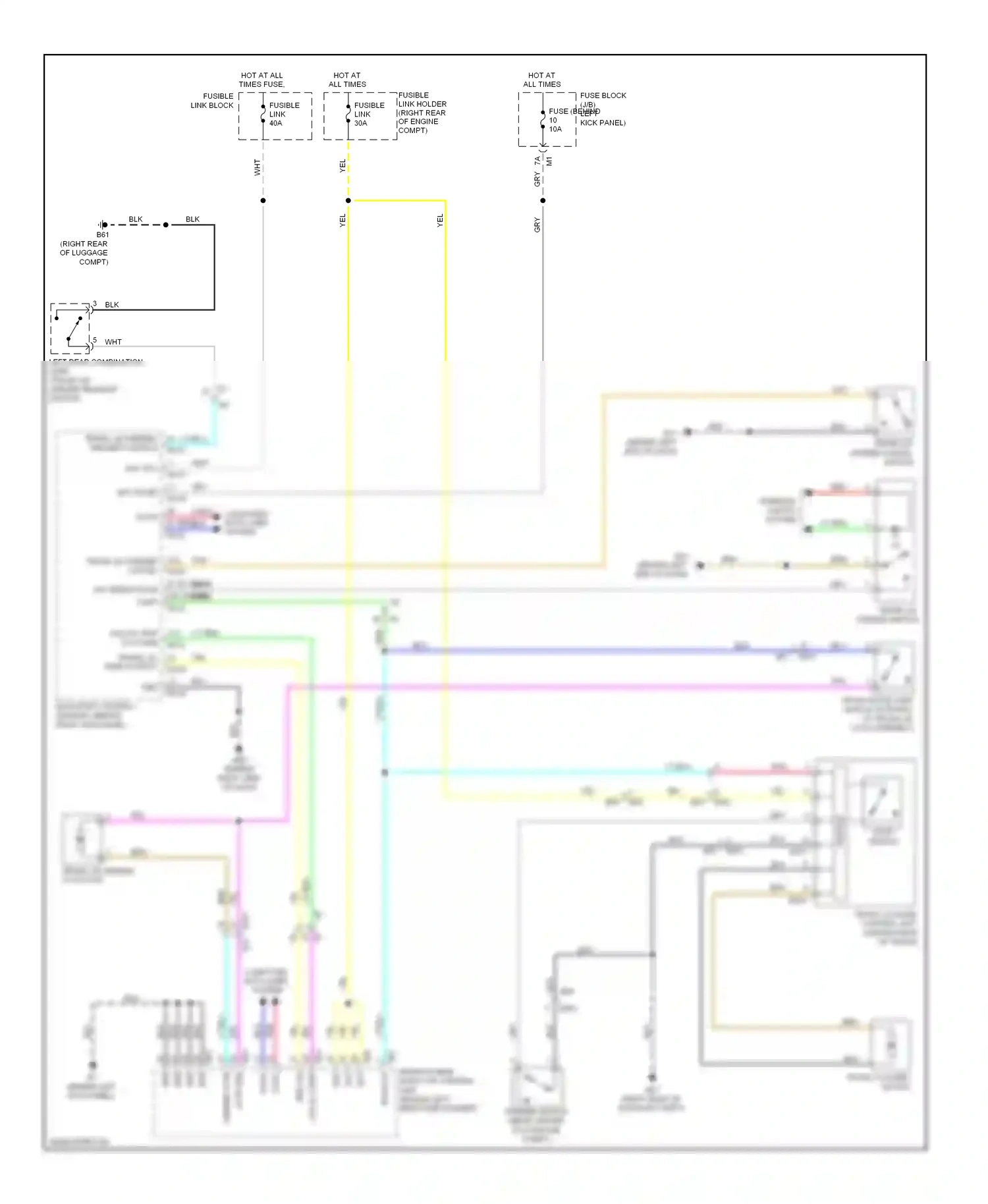 Wiring diagram stop switch for Infiniti Q60 I (2013-2016) (1 of 1)