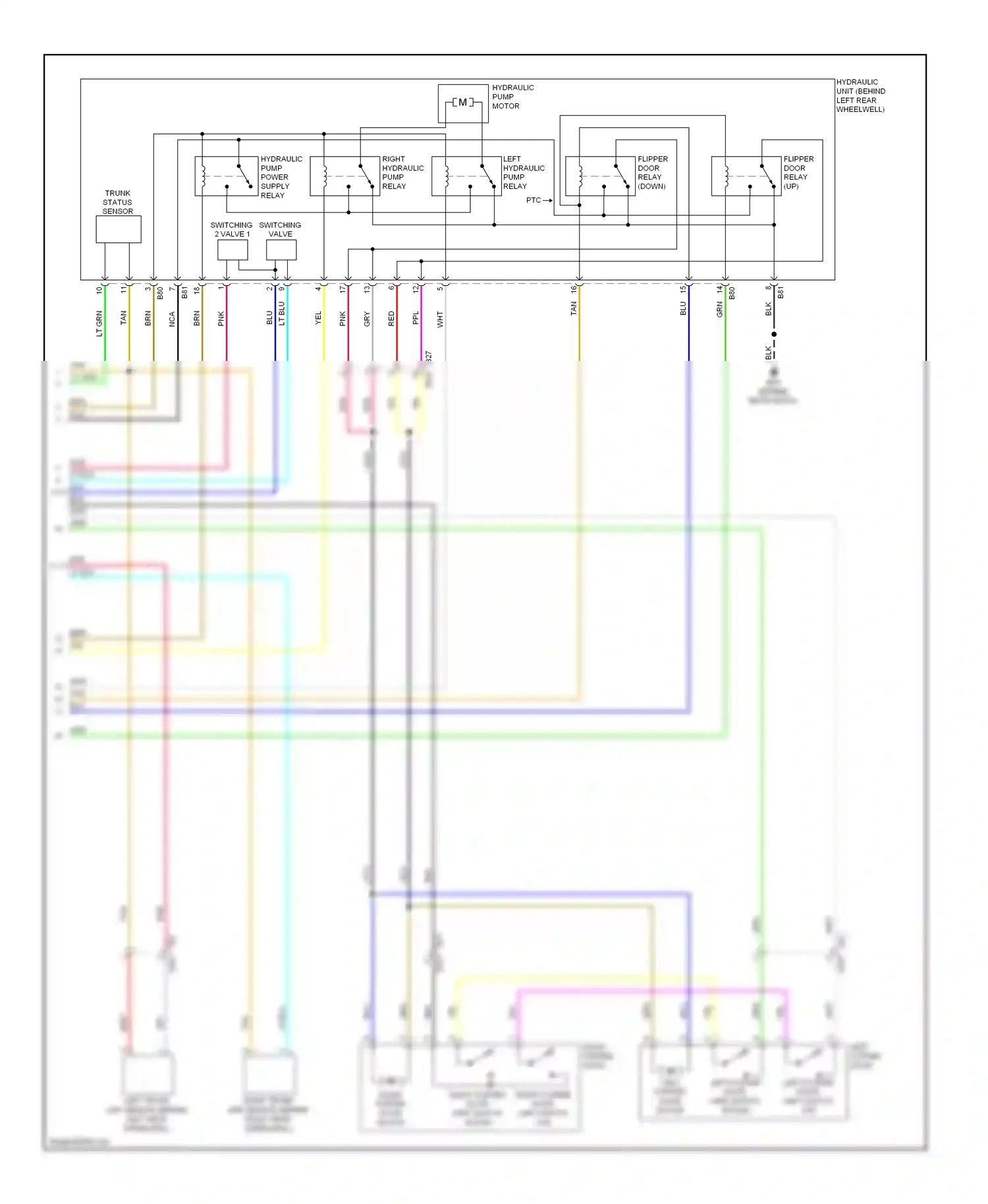 Wiring diagram trunk status sensor for Infiniti Q60 I (2013-2016) (1 of 1)