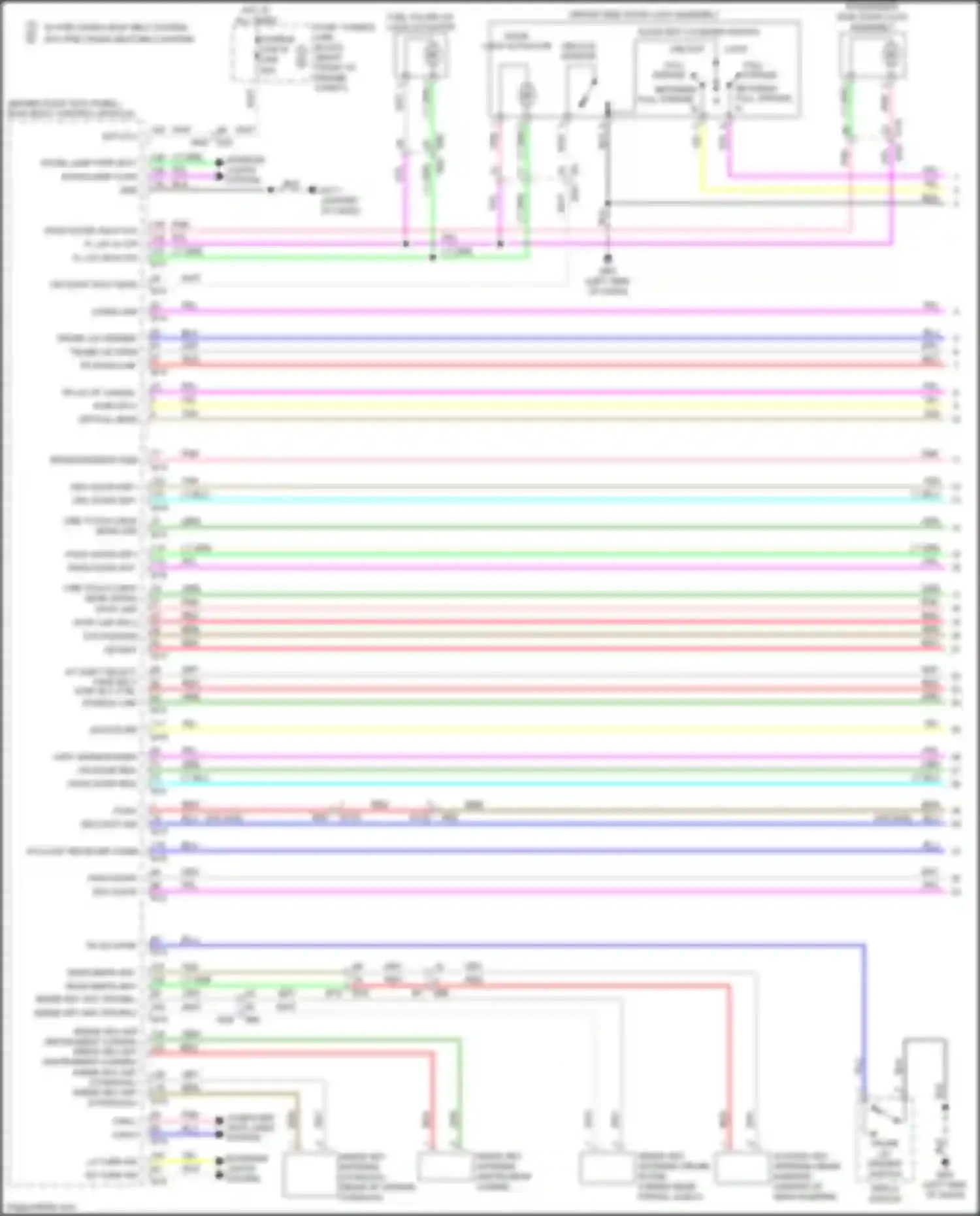 Q60 Infiniti II (2016-2024): Forced entry circuit (1 of 4)