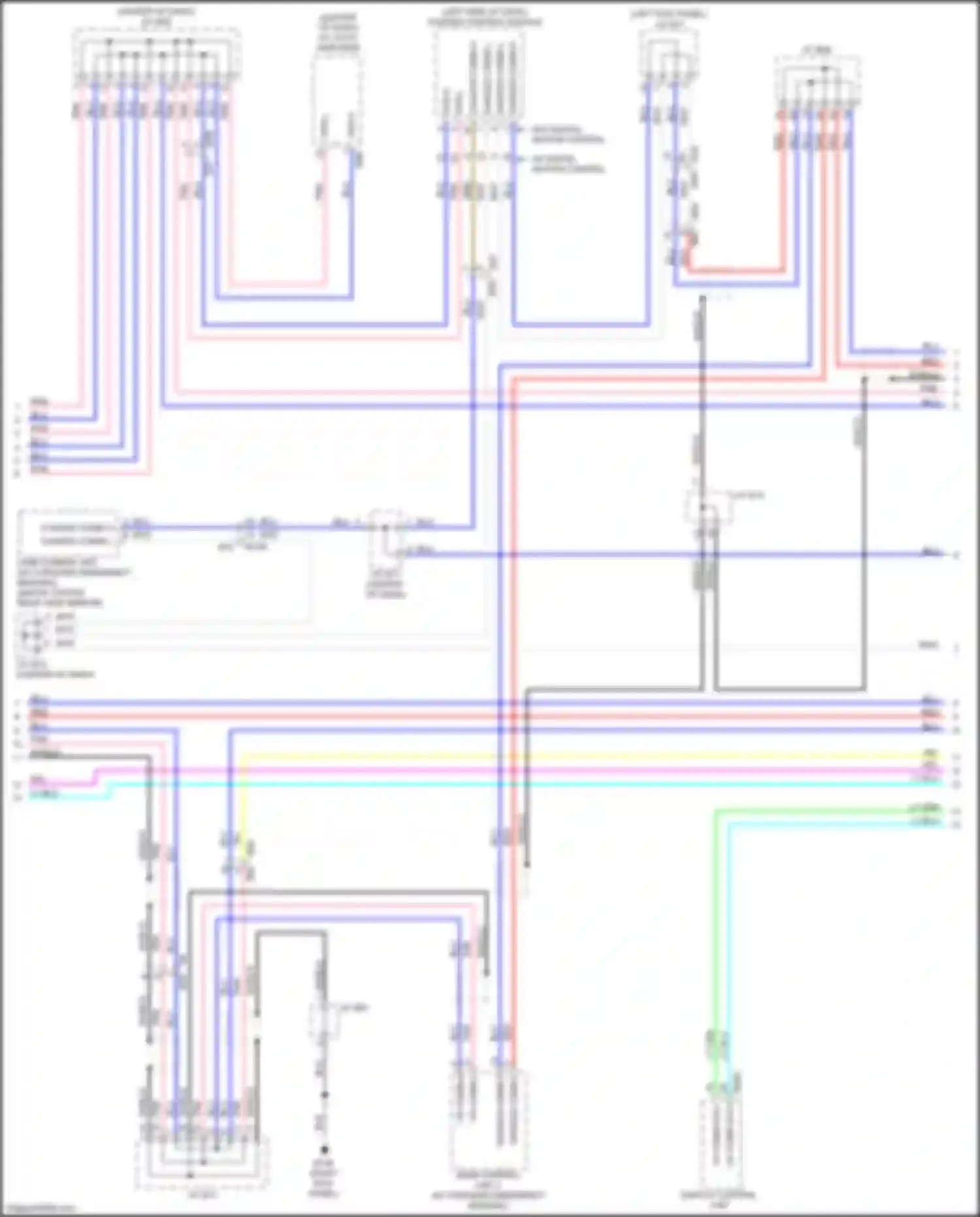 Q60 Infiniti II (2016-2024): Computer data lines circuit, w/o telematics (3 of 4)