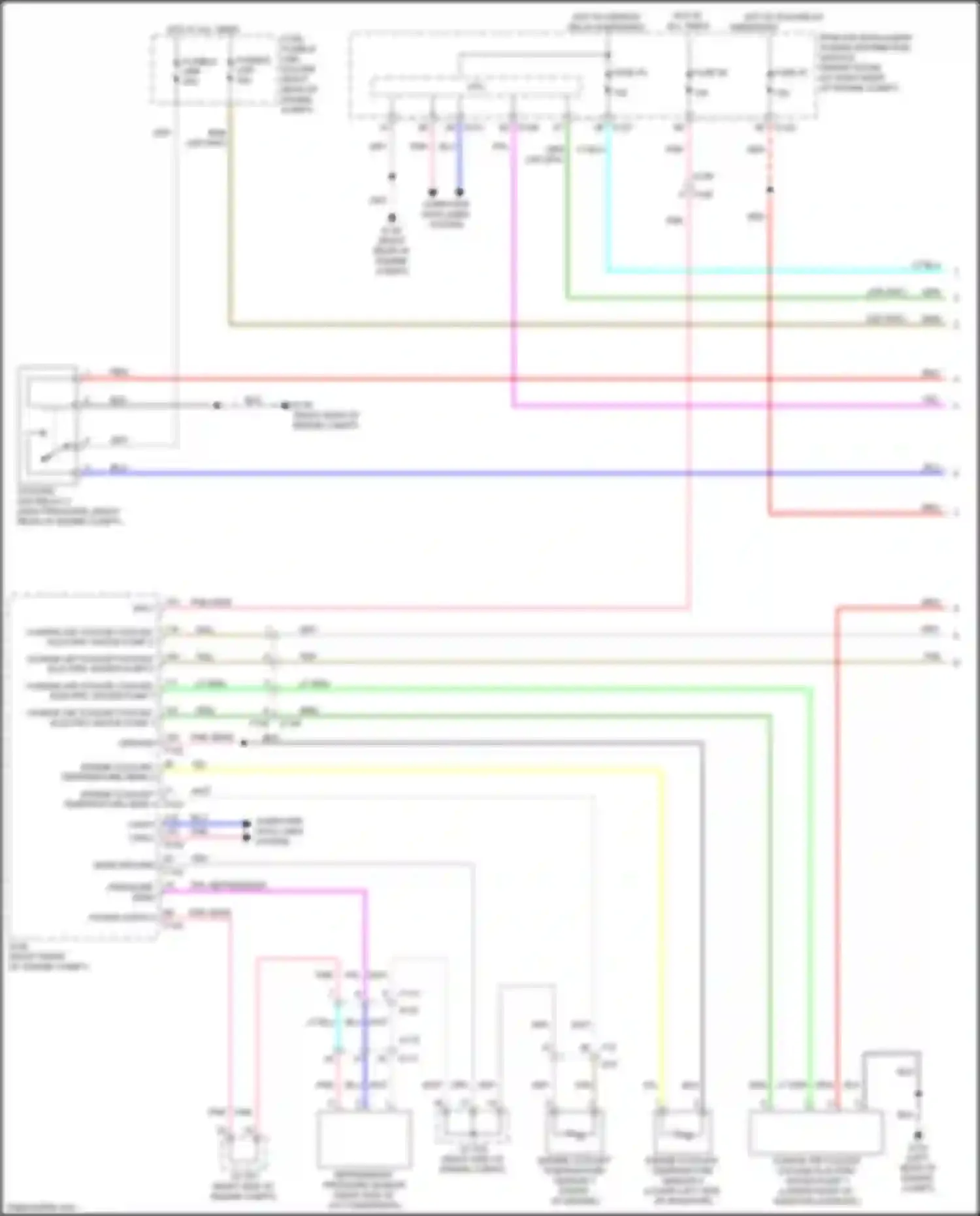Q60 Infiniti II (2016-2024): Cooling fan circuit (1 of 2)