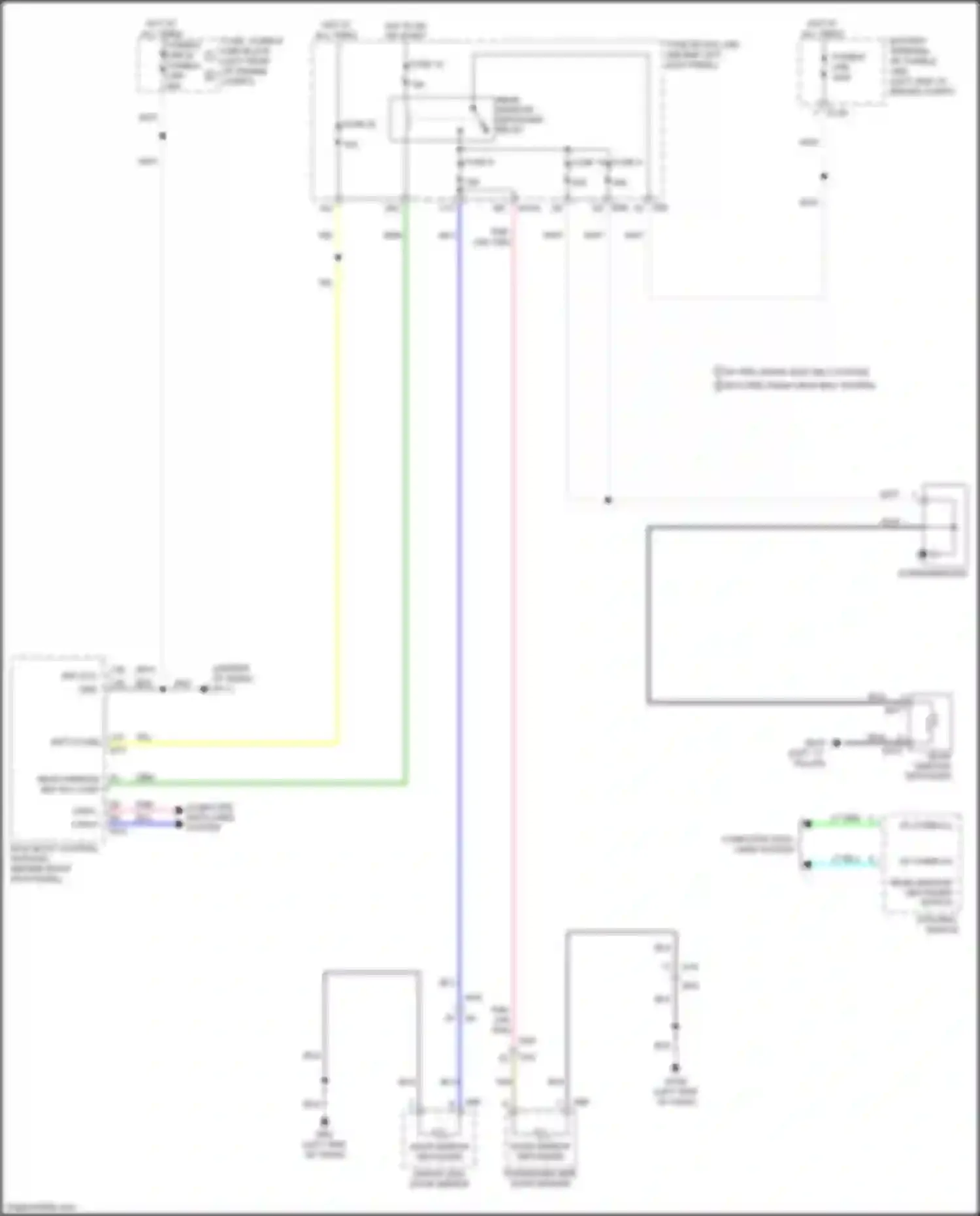 Q60 Infiniti II (2016-2024): Defoggers circuit