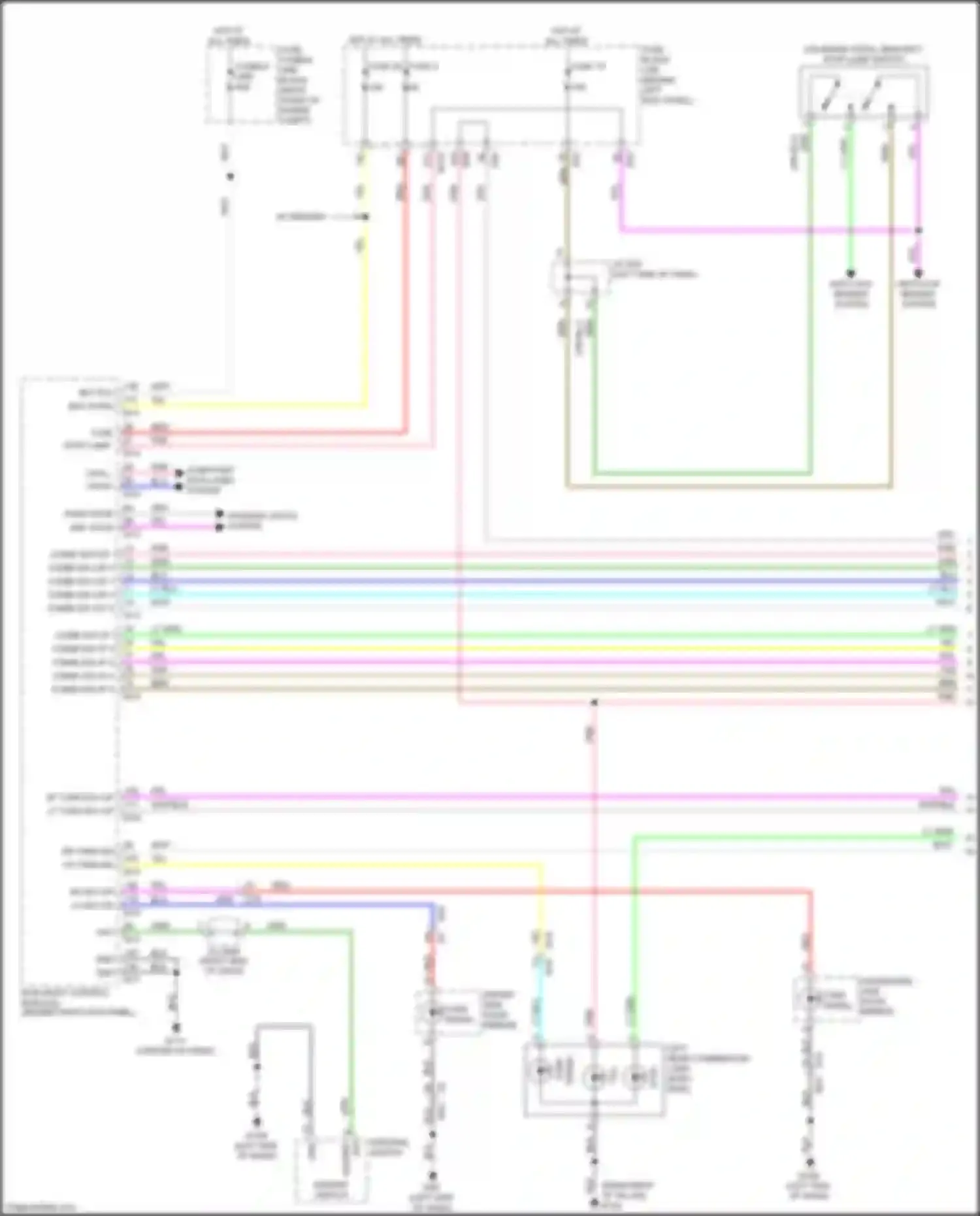 Q60 Infiniti II (2016-2024): Exterior lamps circuit (1 of 3)