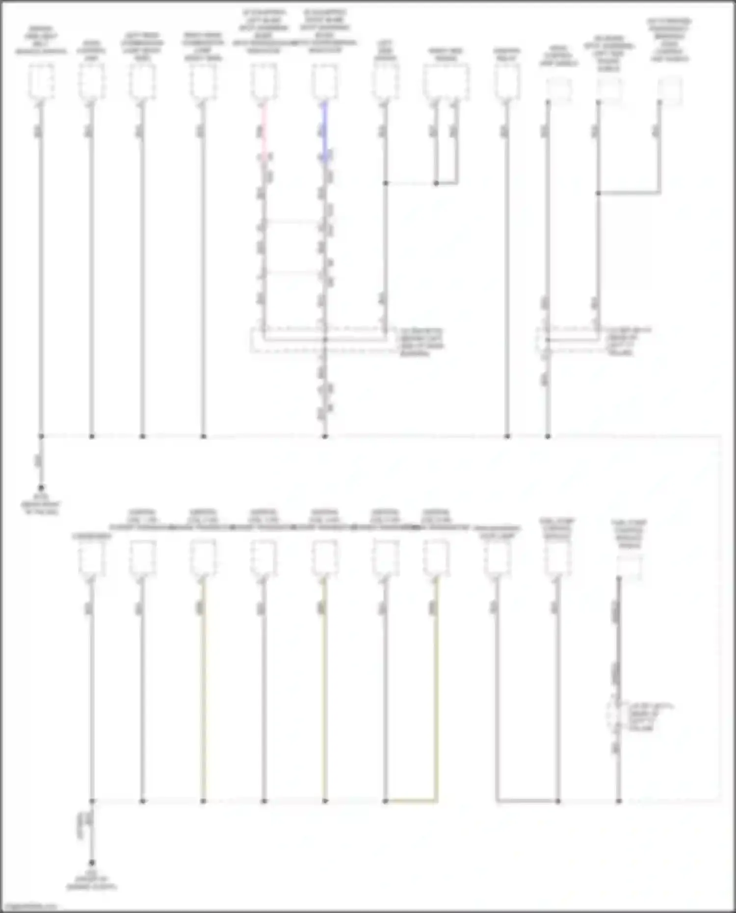 Q60 Infiniti II (2016-2024): Ground distribution circuit (4 of 6)