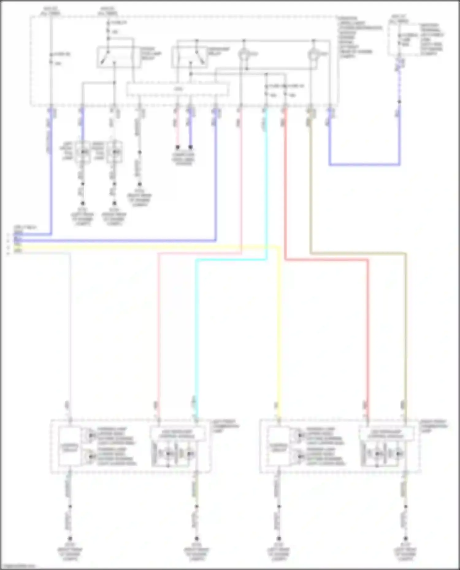 Q60 Infiniti II (2016-2024): Headlamps circuit (2 of 2)