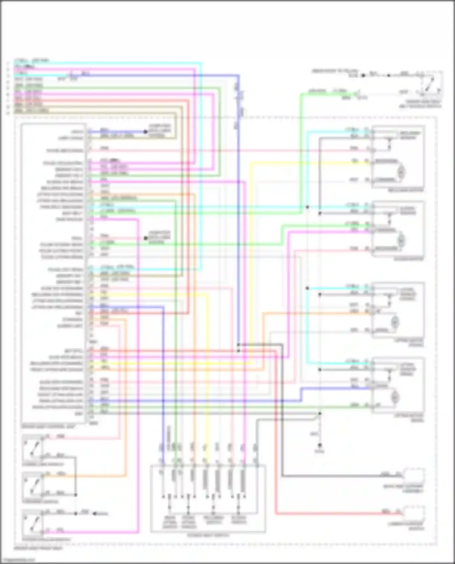 Q60 Infiniti II (2016-2024): Memory systems circuit (4 of 4)