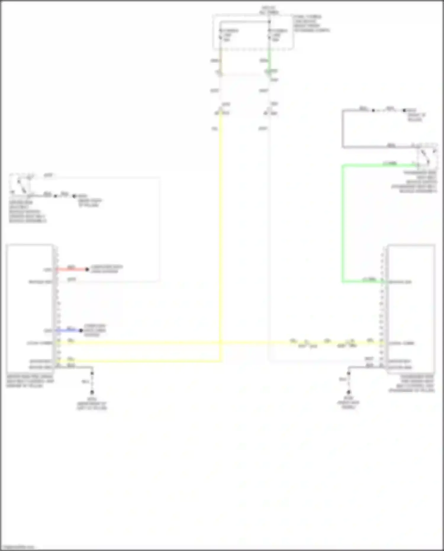Q60 Infiniti II (2016-2024): Passive restraints circuit