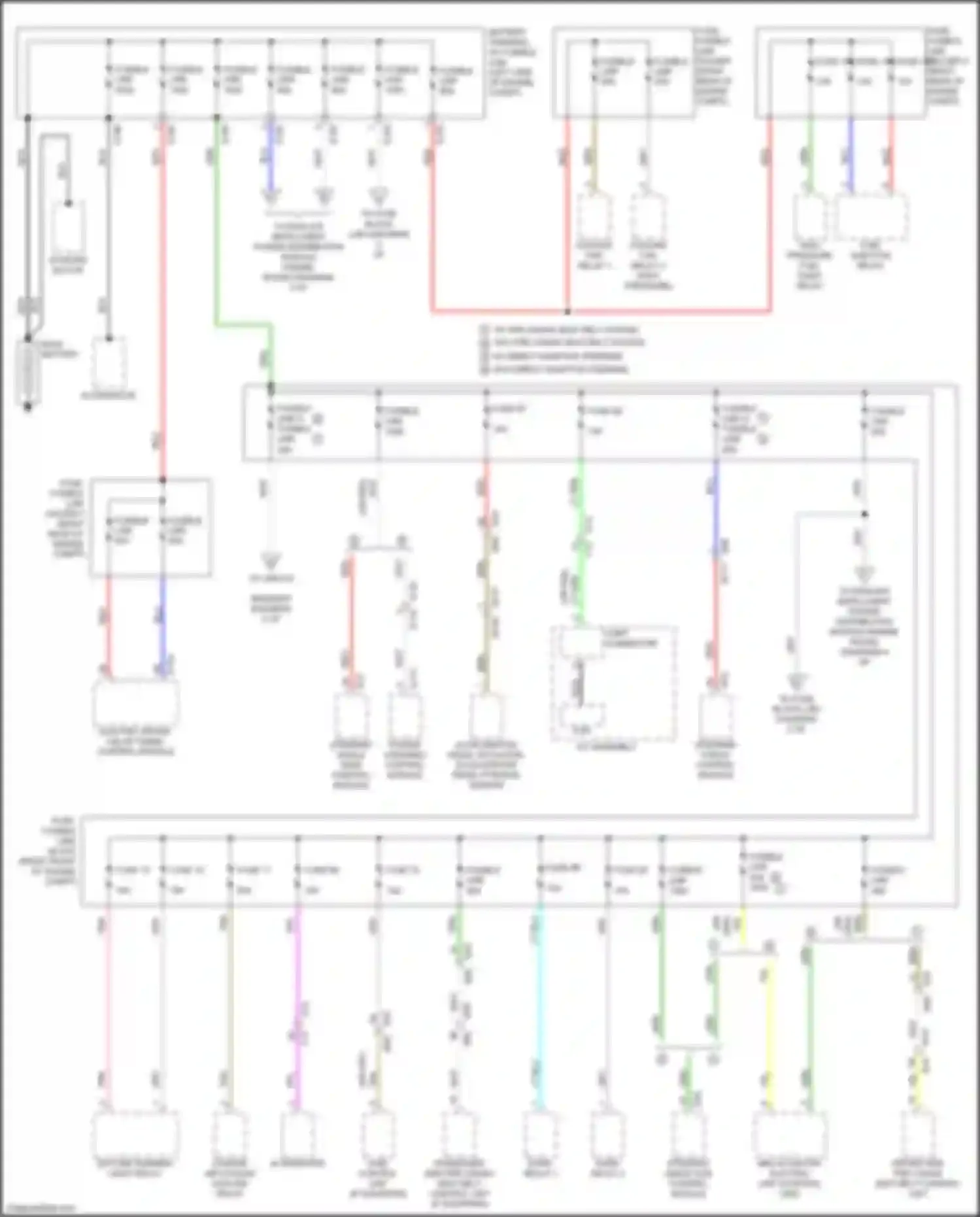 Q60 Infiniti II (2016-2024): Power distribution circuit (1 of 7)